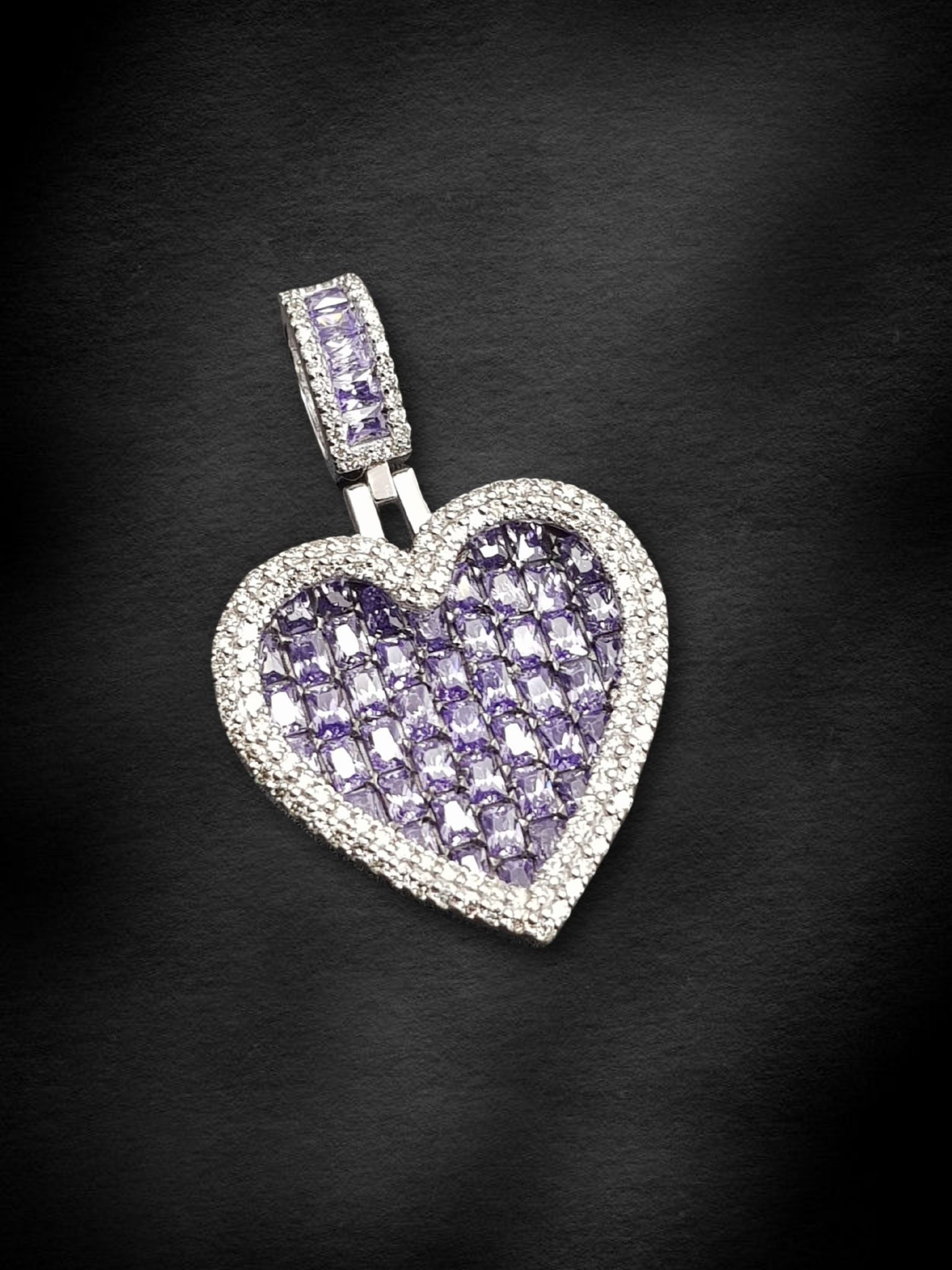 Royal Amethyst Heart Pendant