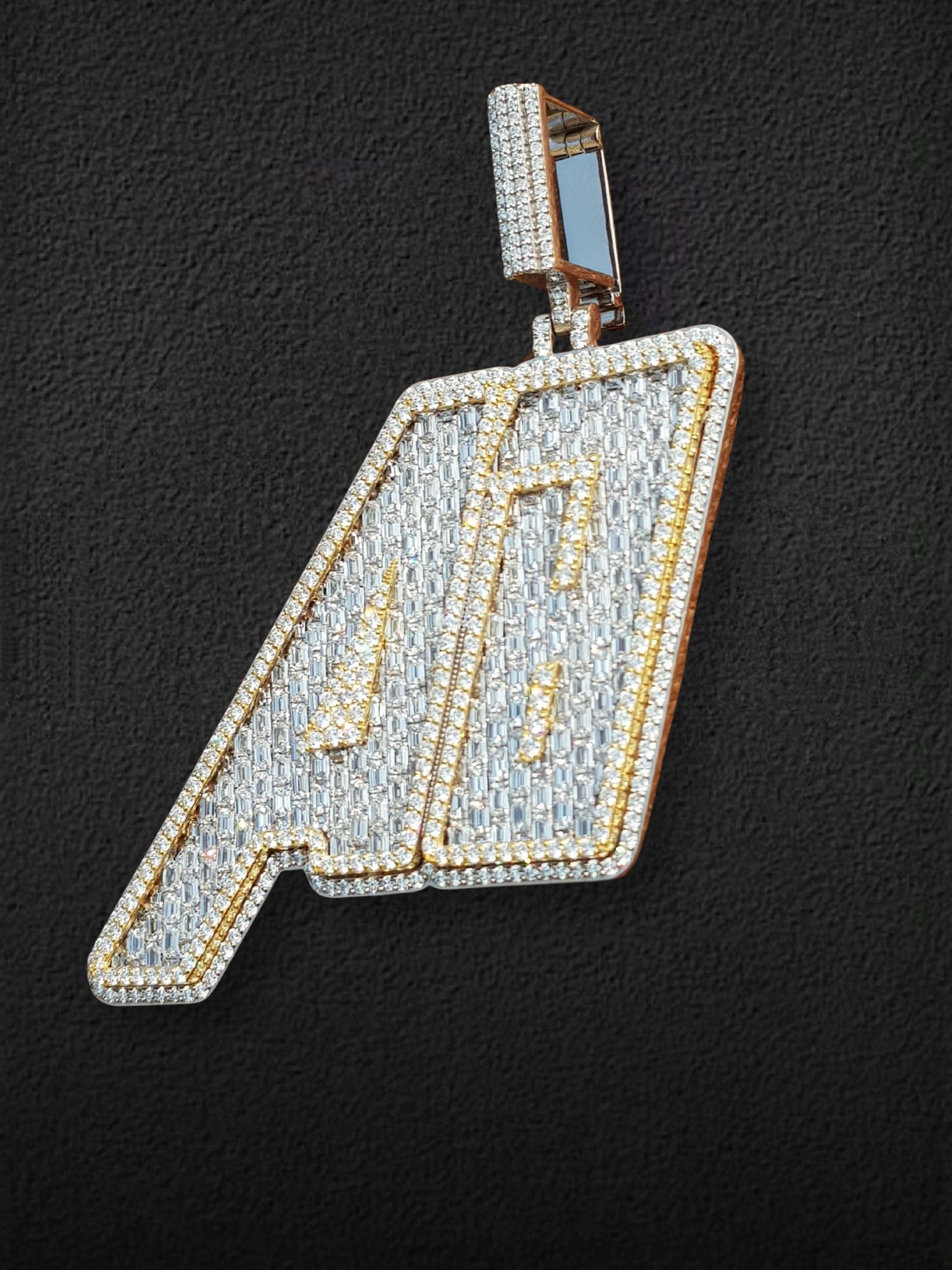 A1 Baguette Statement Pendant