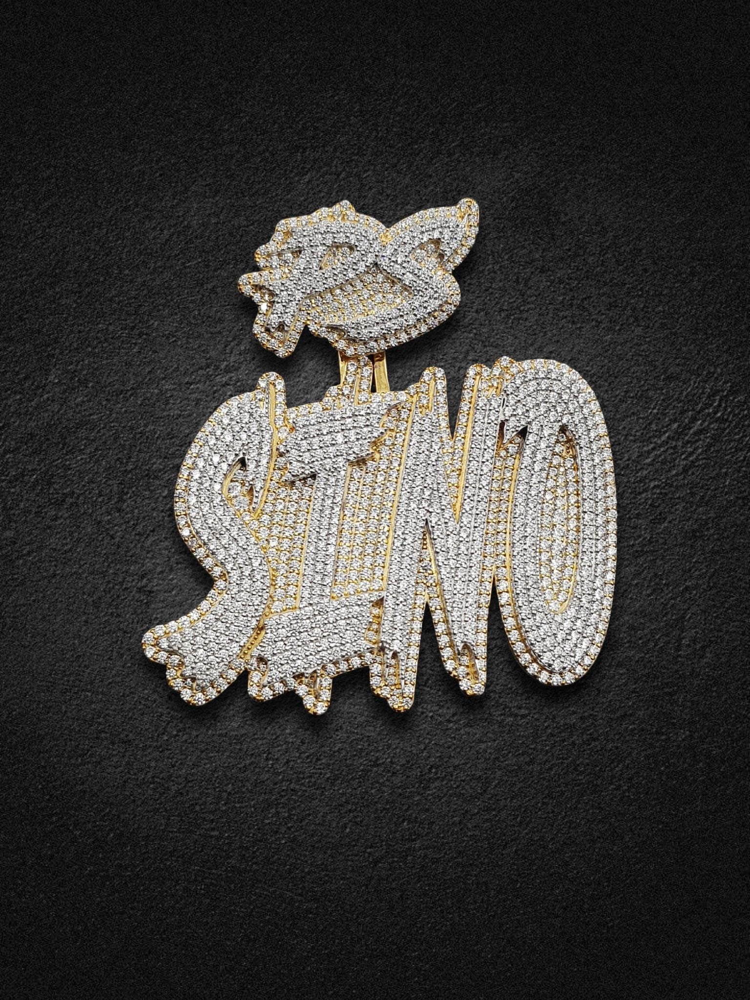 Yellow Gold SINO Bling Piece Pendant