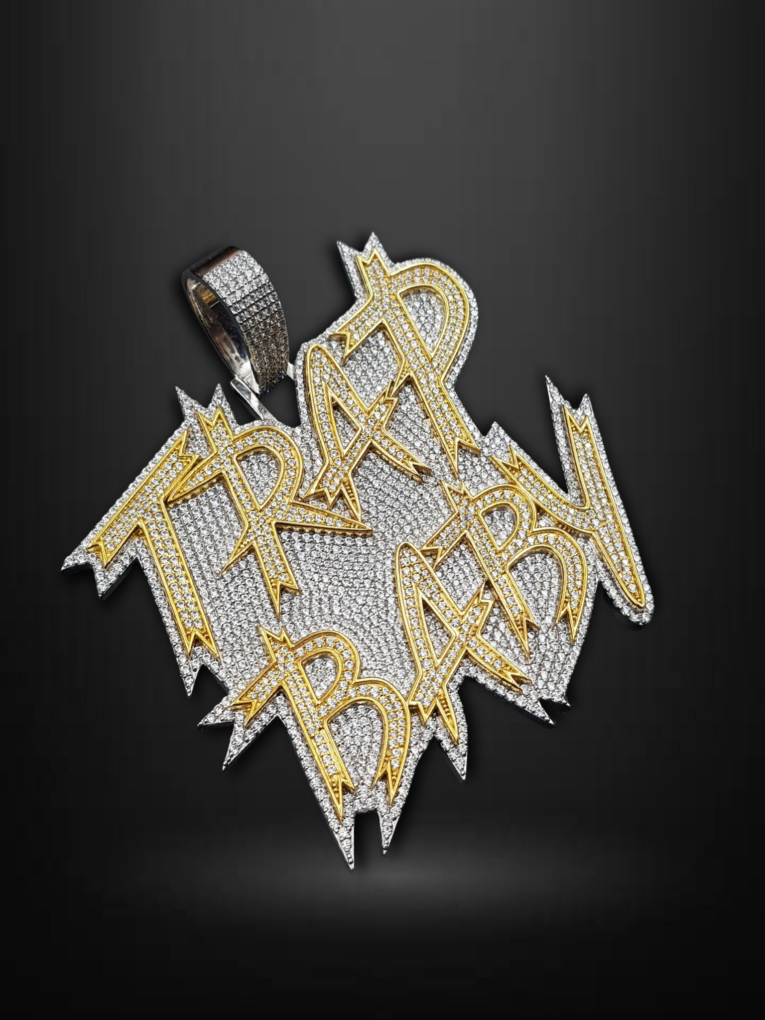 Gold-Trim Trap Baby Charm Pendant