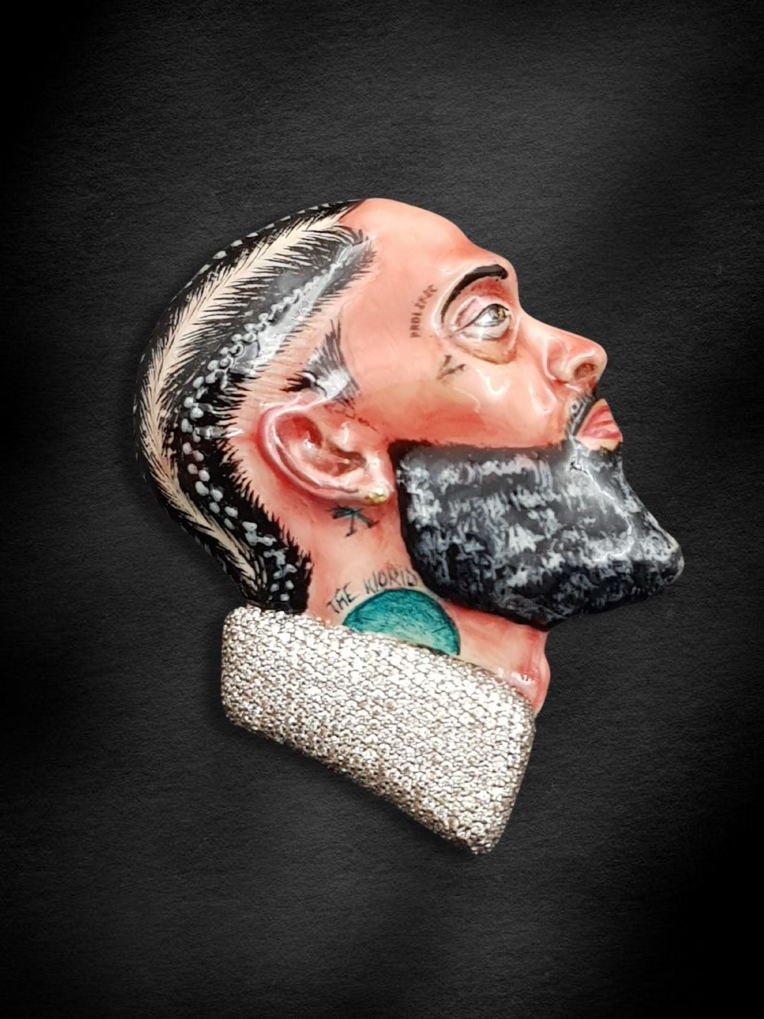 Iced Portrait Boss Pendant