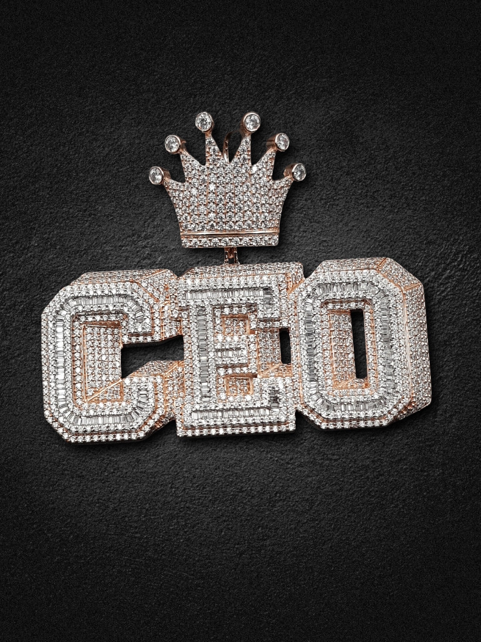 Crowned CEO Bling Pendant