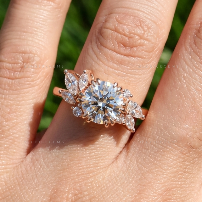 Mixed-Cut Brilliant Cluster Anniversary Treasure Keepsake Ring