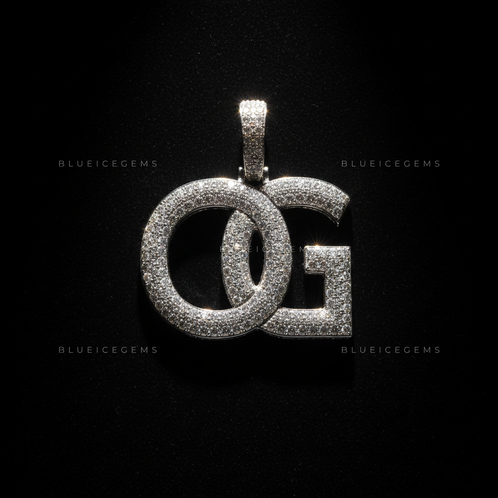 The "OG" Heritage: Interlocking Bold Block Signature Pendant