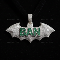 The "BAN" Dark Knight: Emerald-Flooded Script & Bat-Wing Sovereign