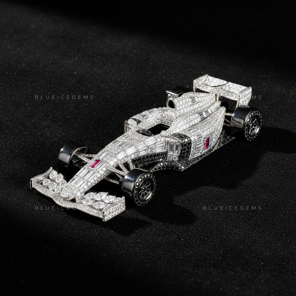 The Velocity Vanguard: Bespoke Formula Statement Brooch