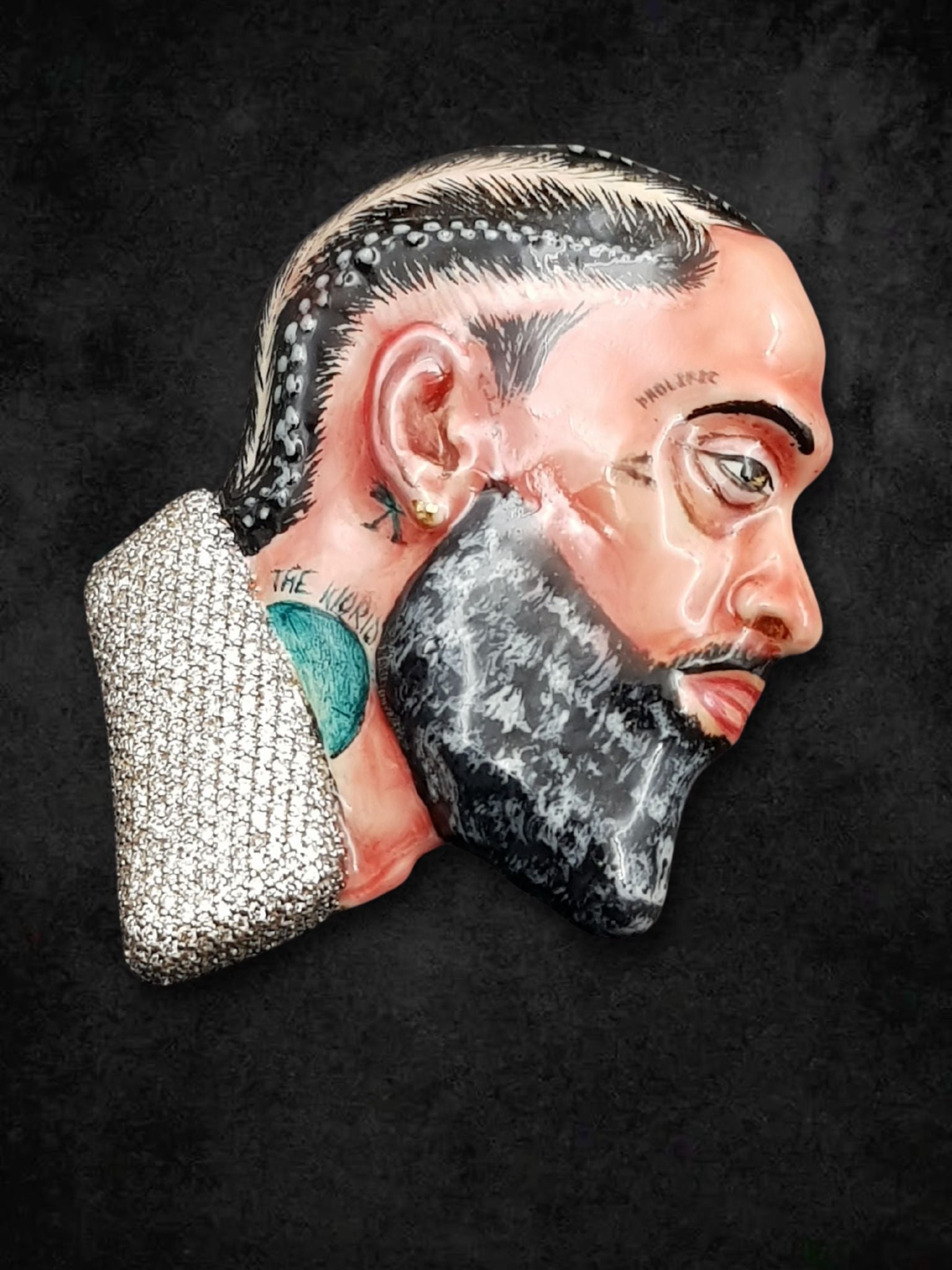 Iced Portrait Boss Pendant