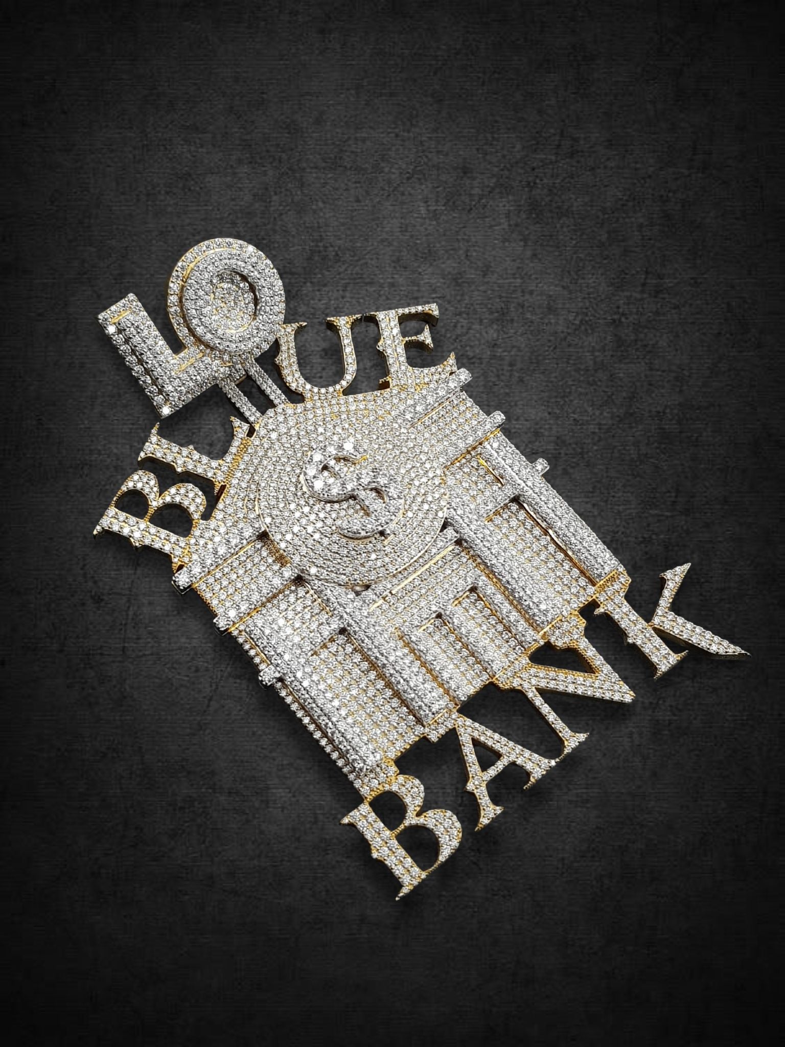 “Blue Bank Statement” Pendant