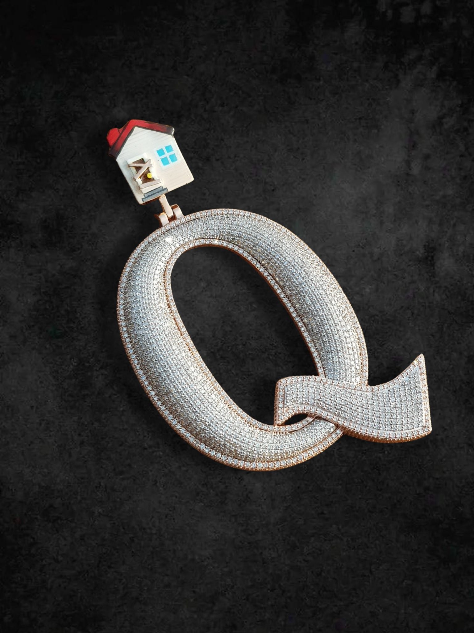 Iced Out Q – Real Estate Edition Pendant