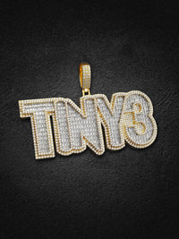 TINY3 Gold & Diamond Custom Pendant