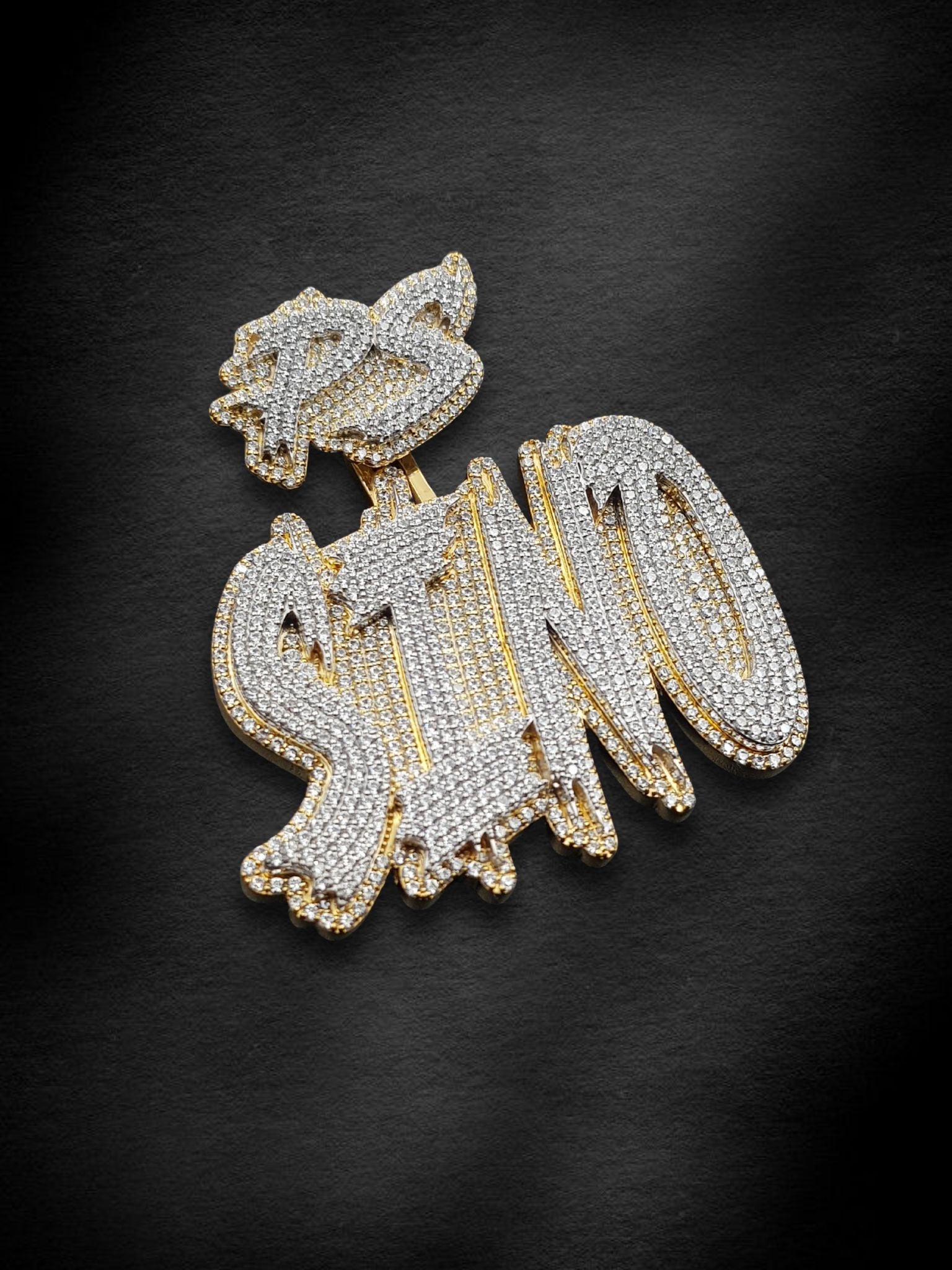 Yellow Gold SINO Bling Piece Pendant