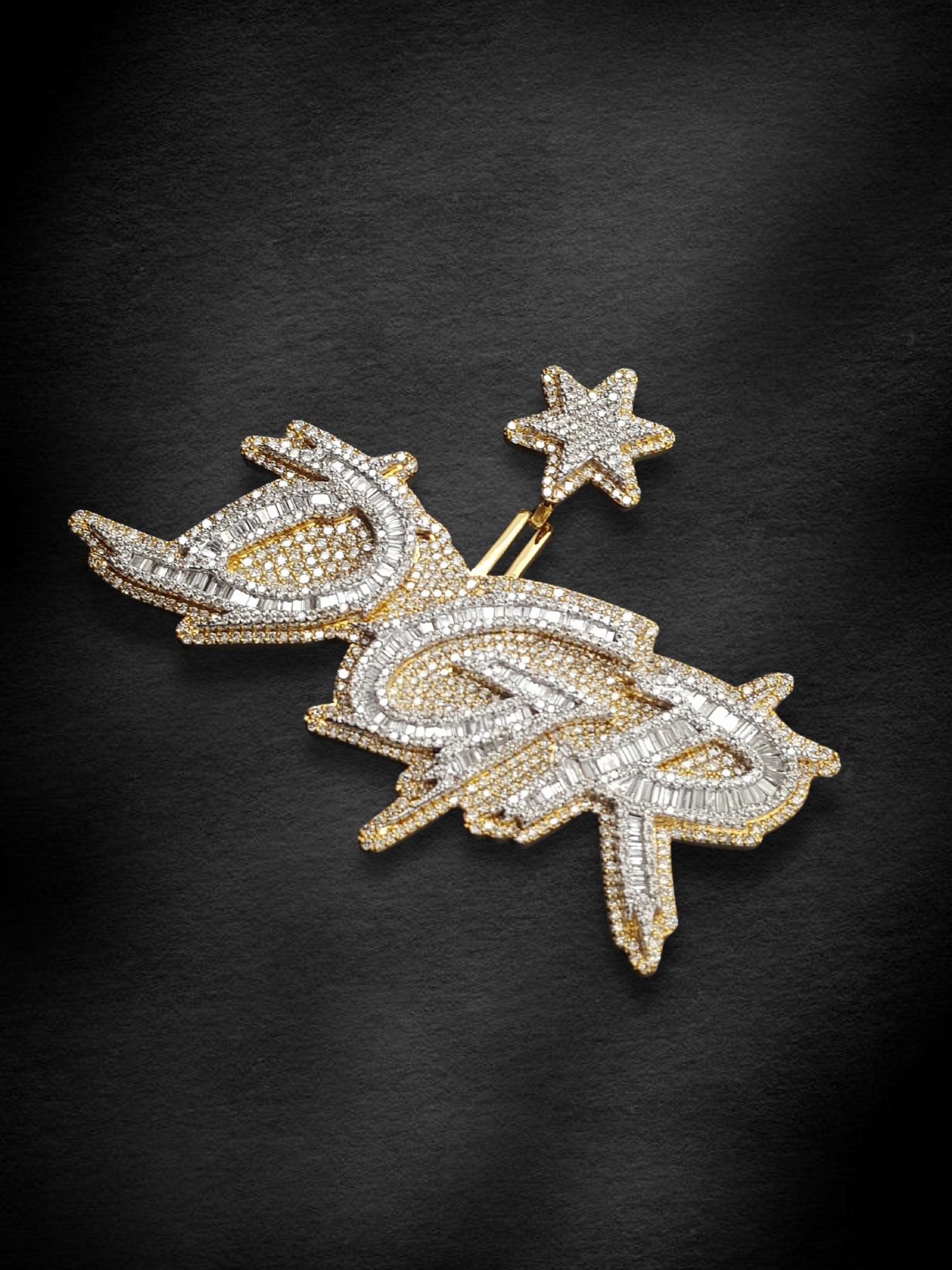 Double Gold Rush Piece Pendant