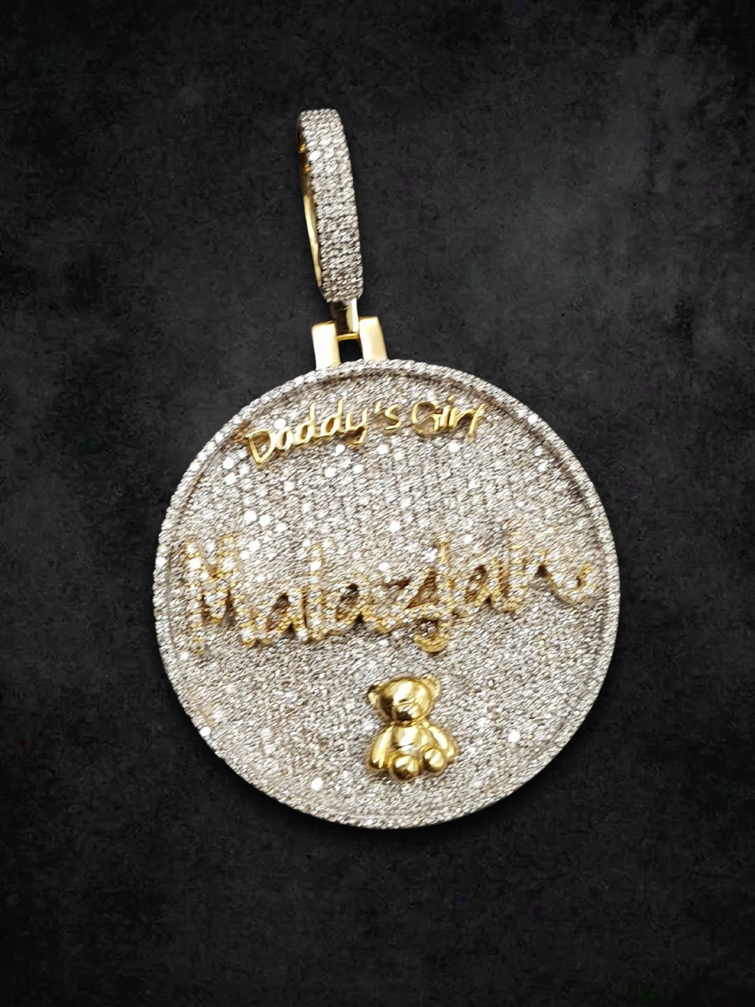 “Daddy’s Girl” Custom Teddy Pendant
