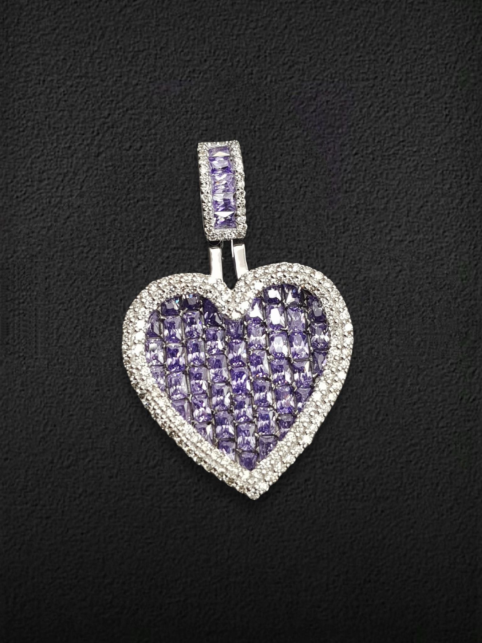 Royal Amethyst Heart Pendant
