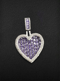 Royal Amethyst Heart Pendant