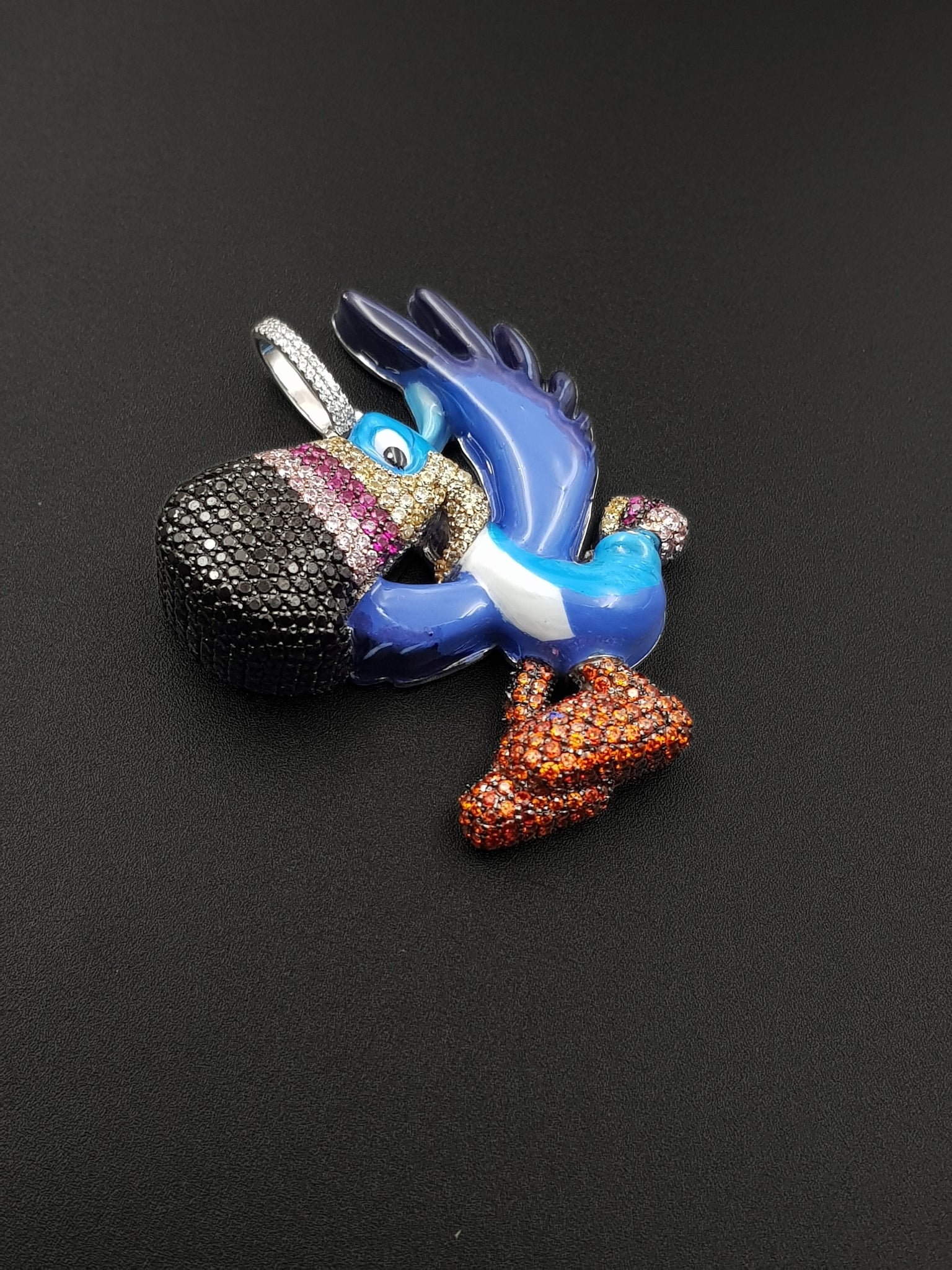 Tropical Flex Parrot Pendant