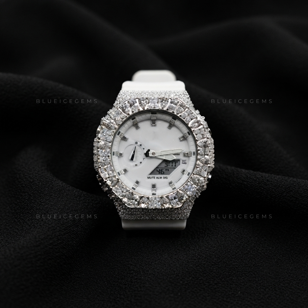 Prism Sovereign Rainbow Watch – 8.455 CT Multicolor Moissanite