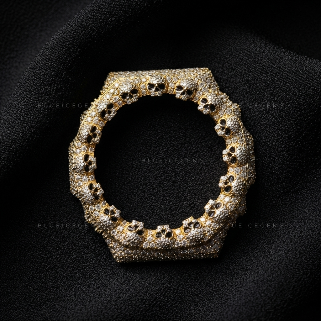 Black-Eye Skull Royale GA2100 Bezel – VVS1 Moissanite