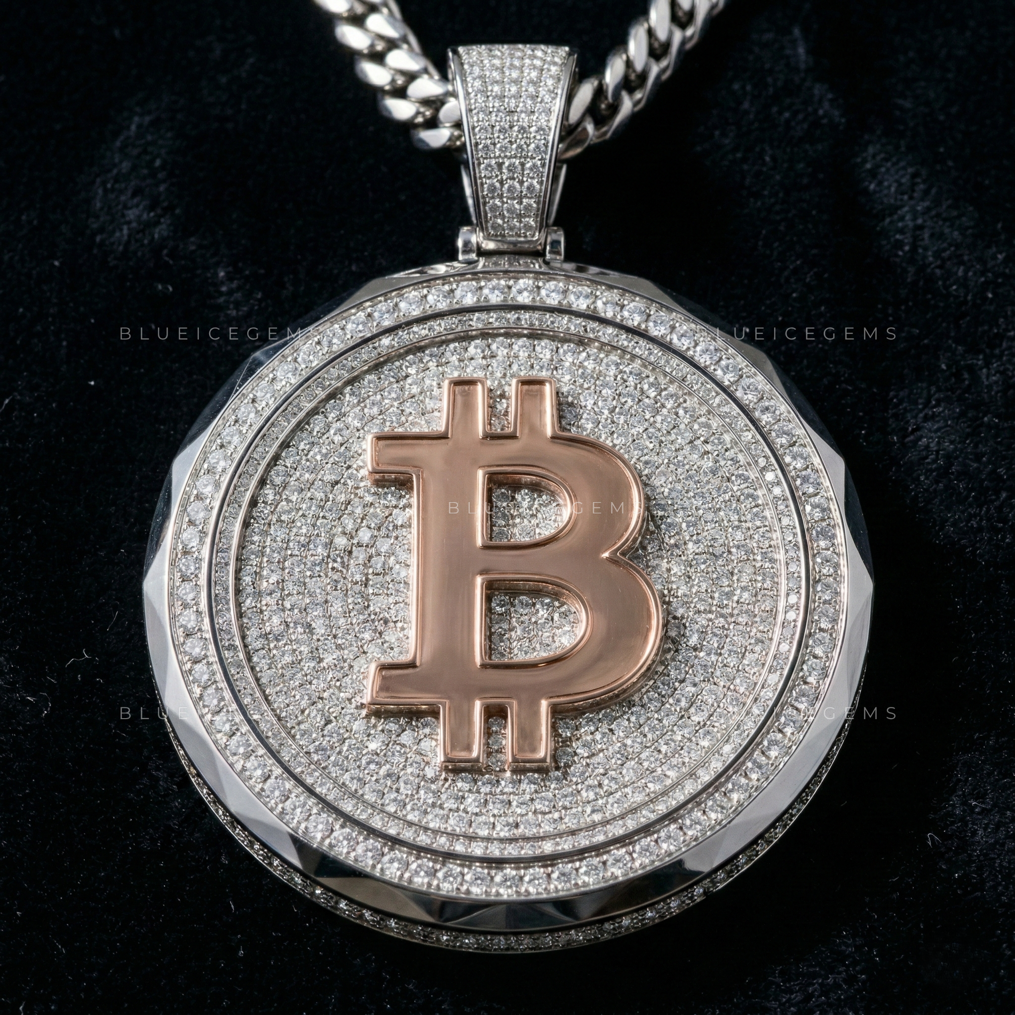 The "Digital Gold" Bitcoin Medallion: Geometric Shield & Two-Tone Industrial Sovereign