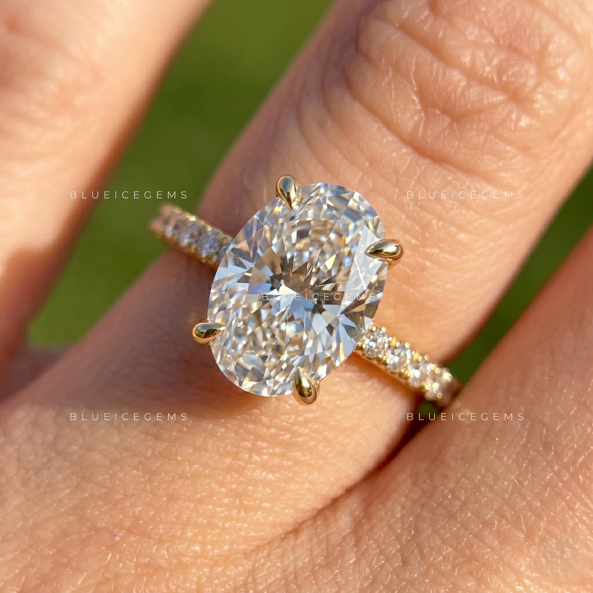 Artisan Legacy Oval Cut Hidden Halo Engagement Ring