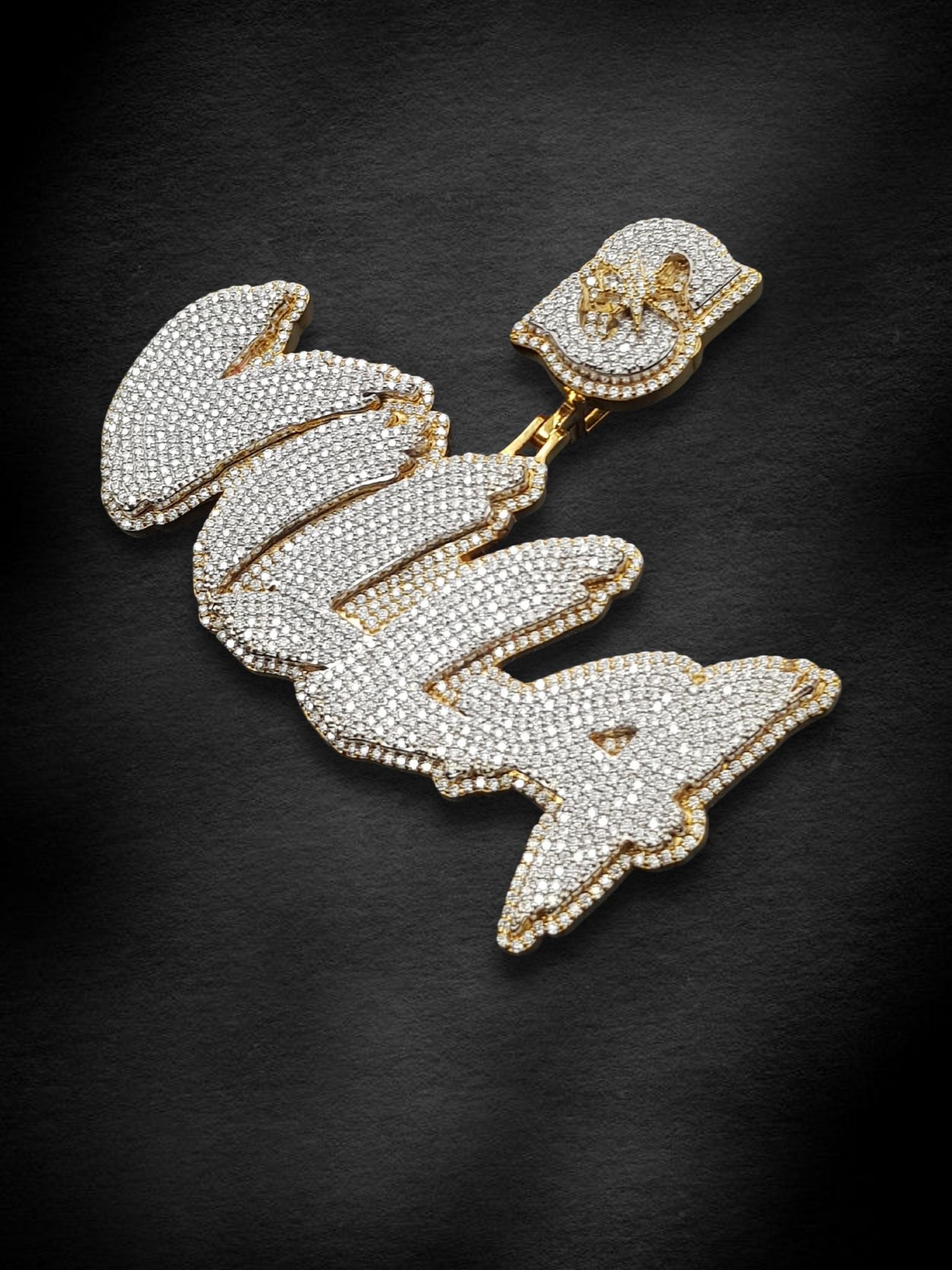 VILLA Script Iced Pendant