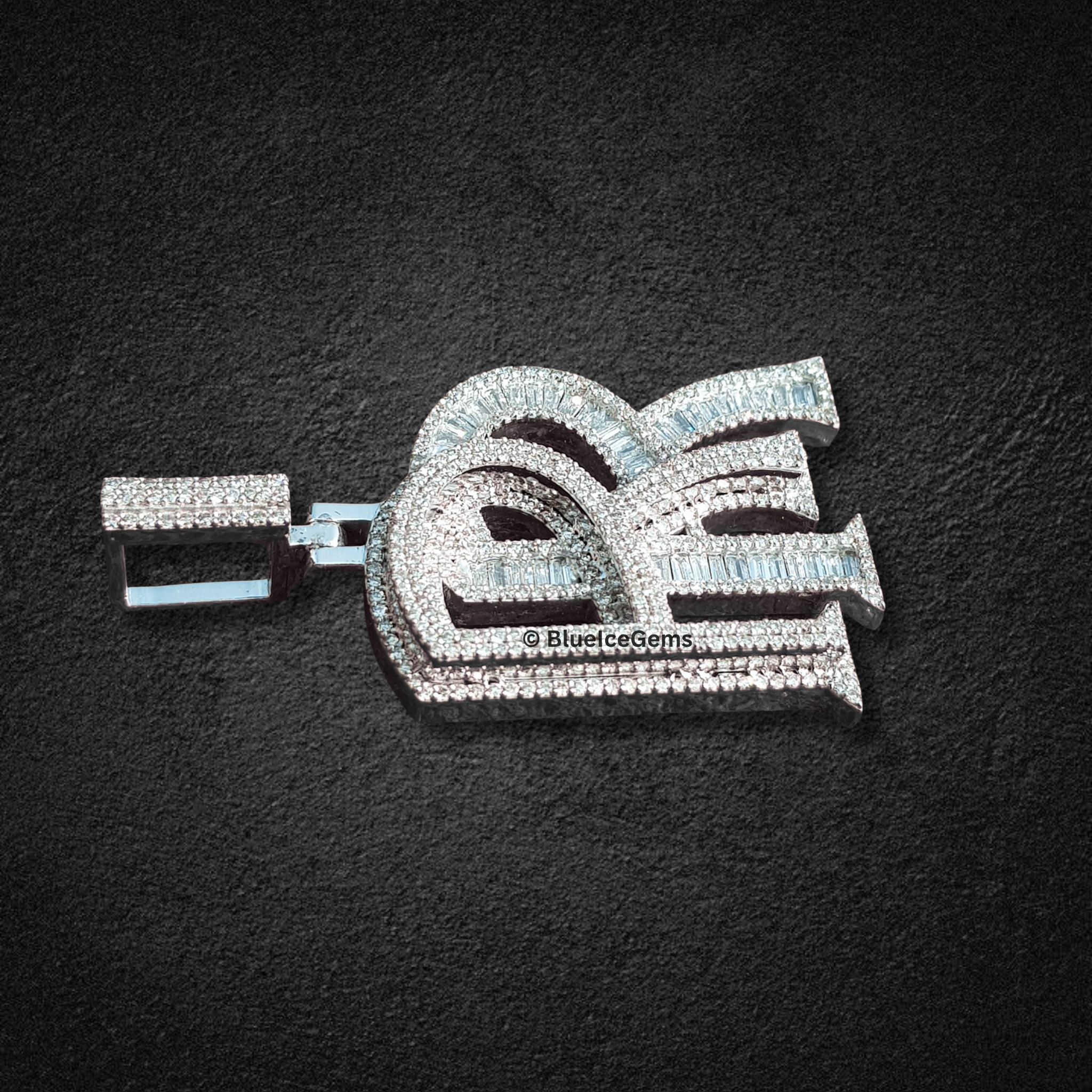 The "RR" Prestige Diamond Emblem Pendant