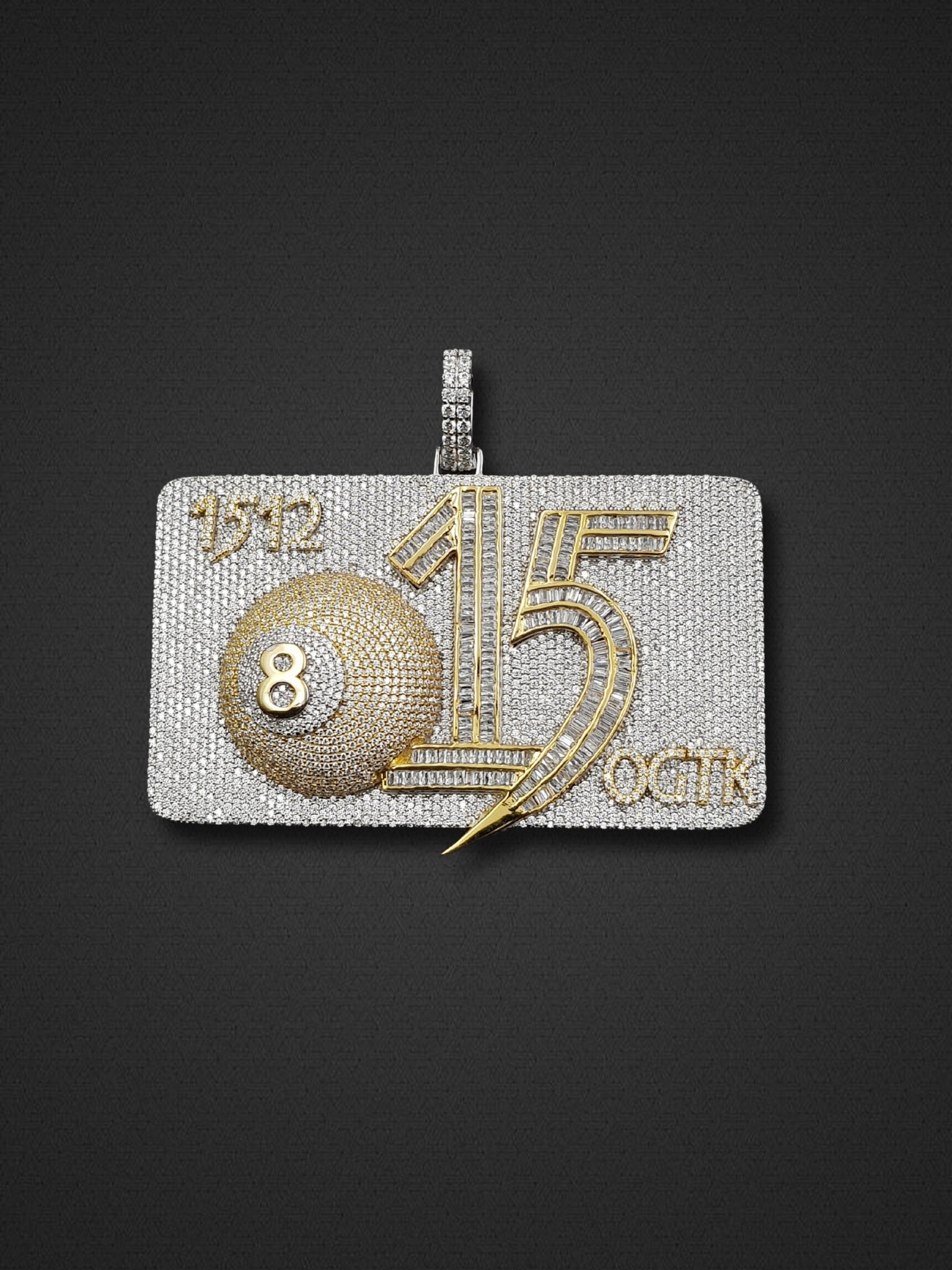 OGTK 8-Ball Gold Plate Pendant