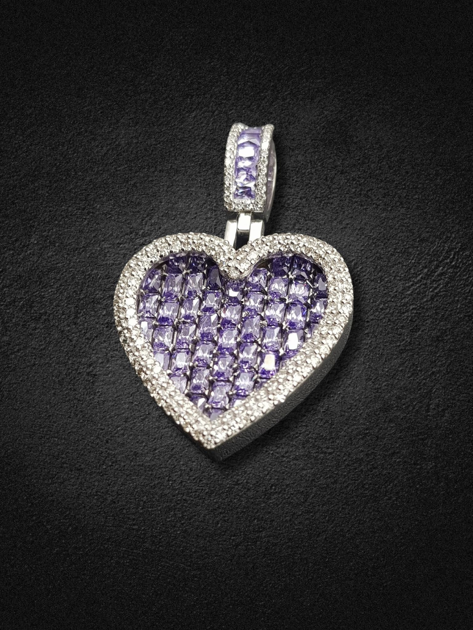 Royal Amethyst Heart Pendant