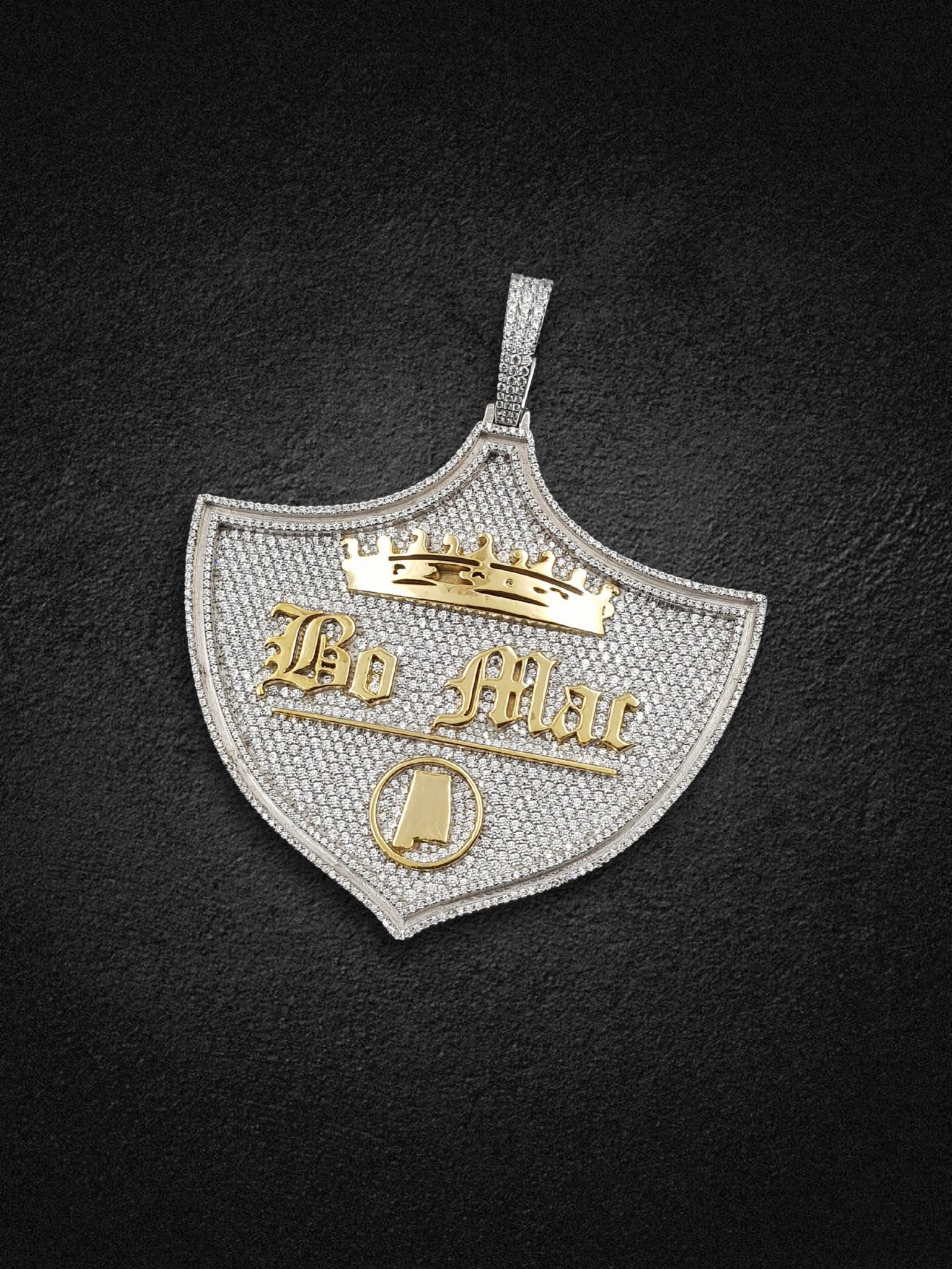 Iced Shield Pendant – Bo Mac Edition Pendant
