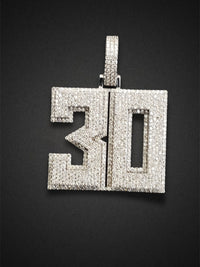 Iced 3D Block Pendant