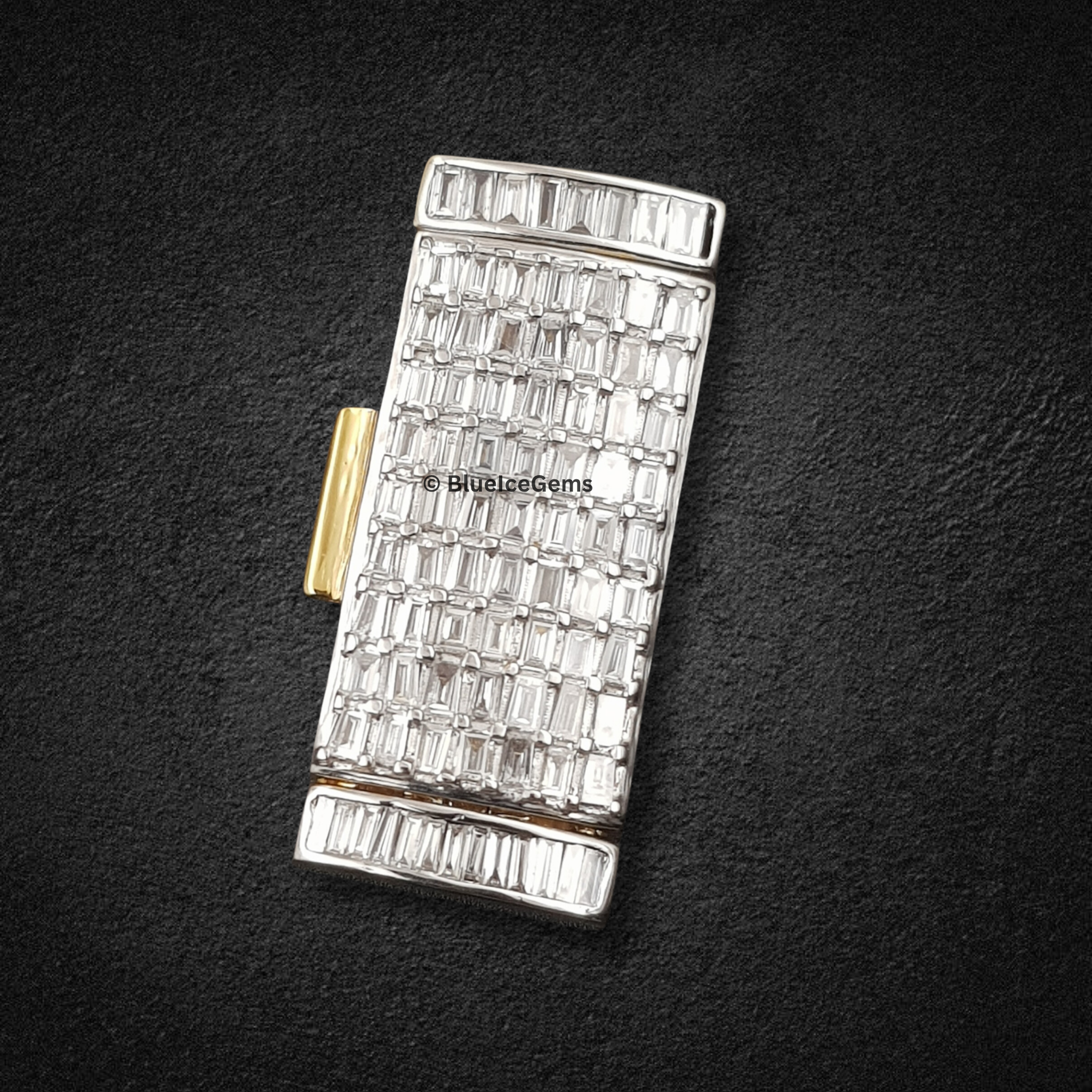 The "Baguette Brilliance" Diamond Pendant