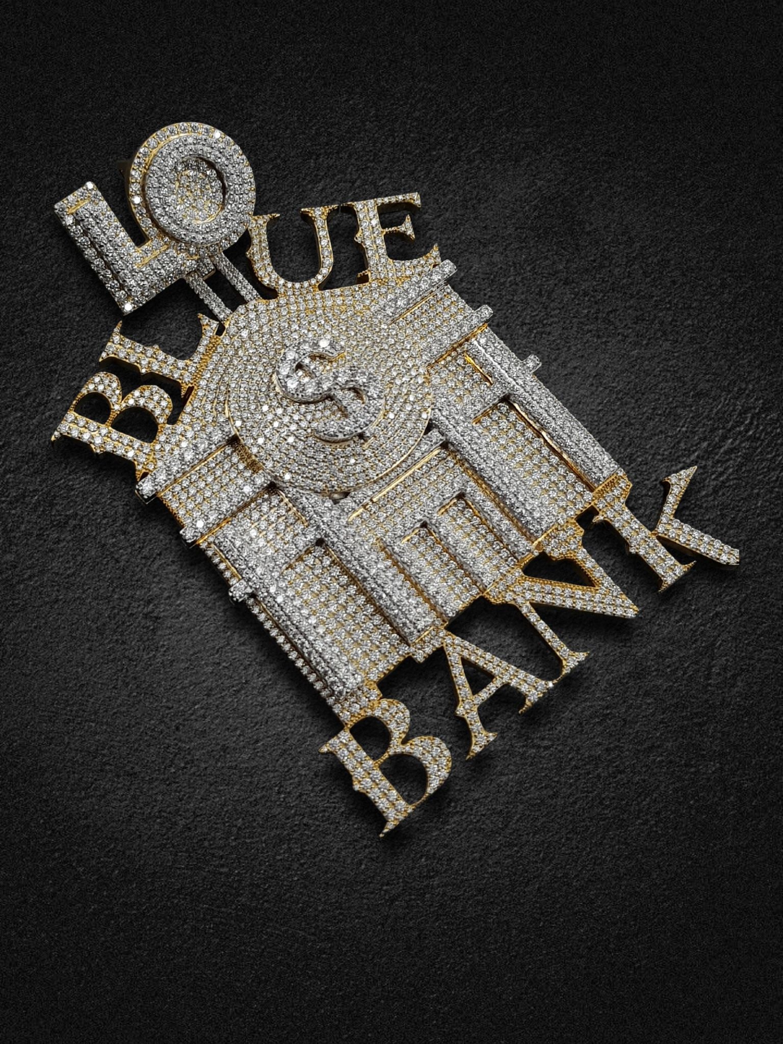 “Blue Bank Statement” Pendant