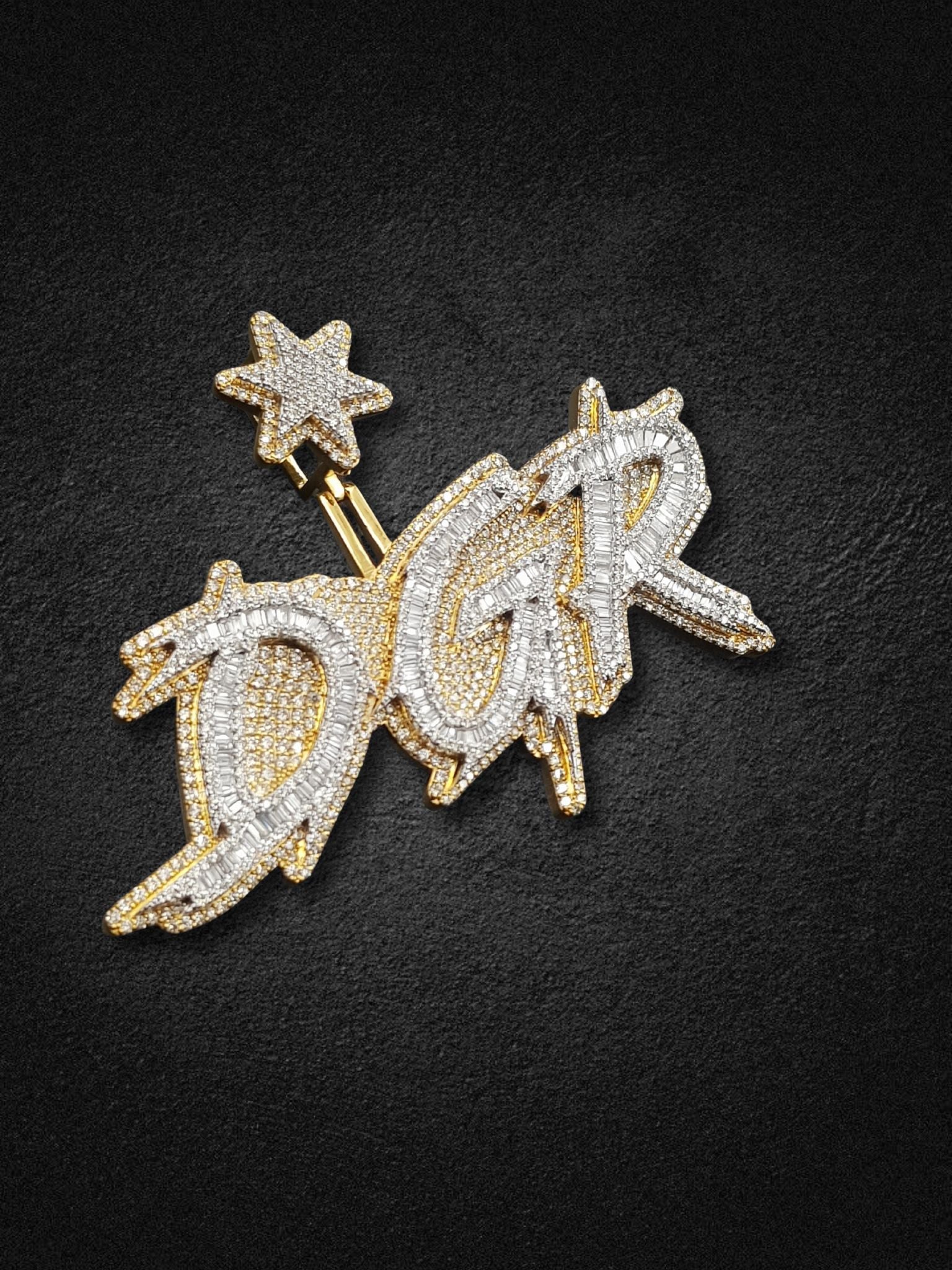 Double Gold Rush Piece Pendant