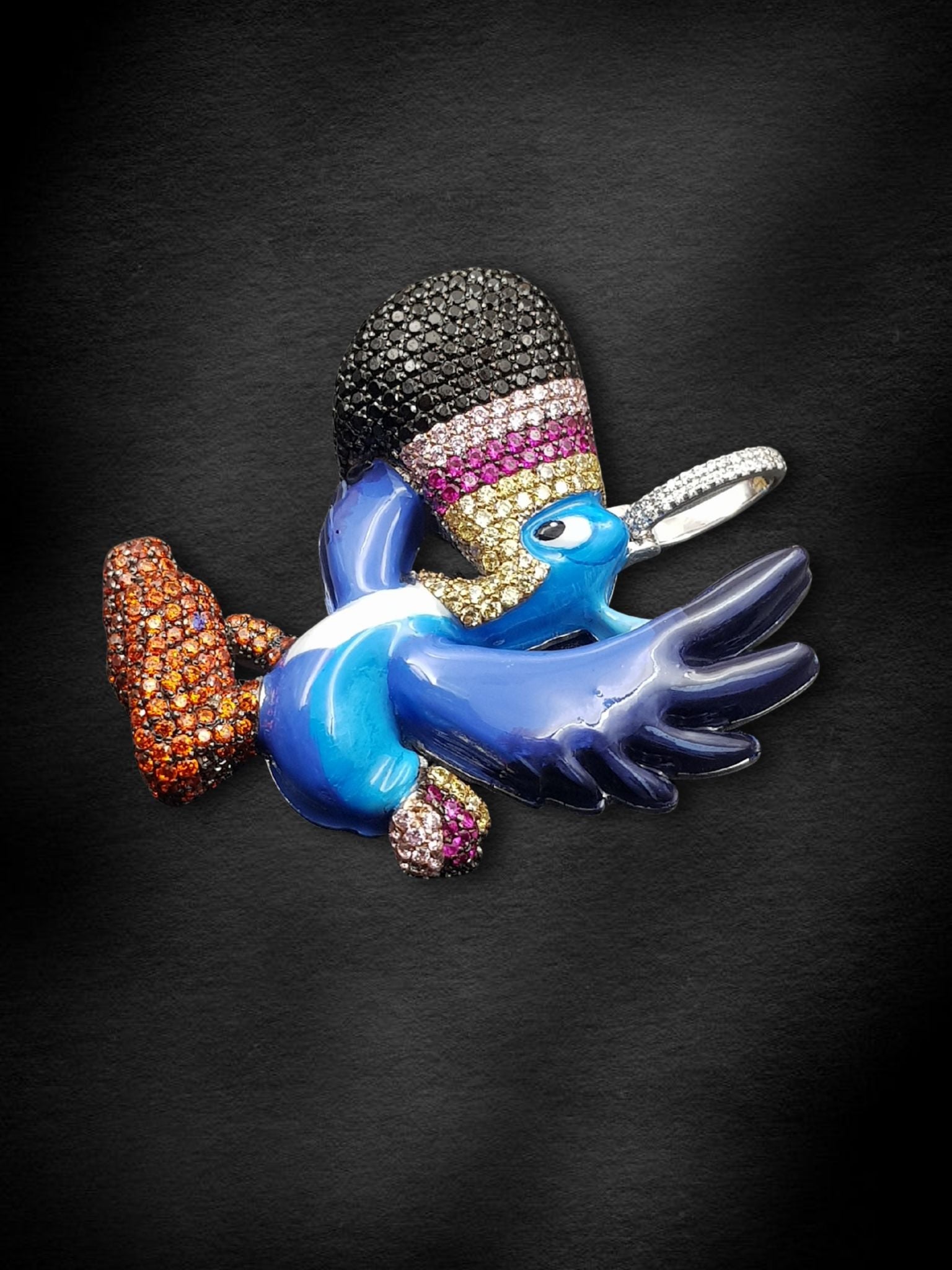 Tropical Flex Parrot Pendant