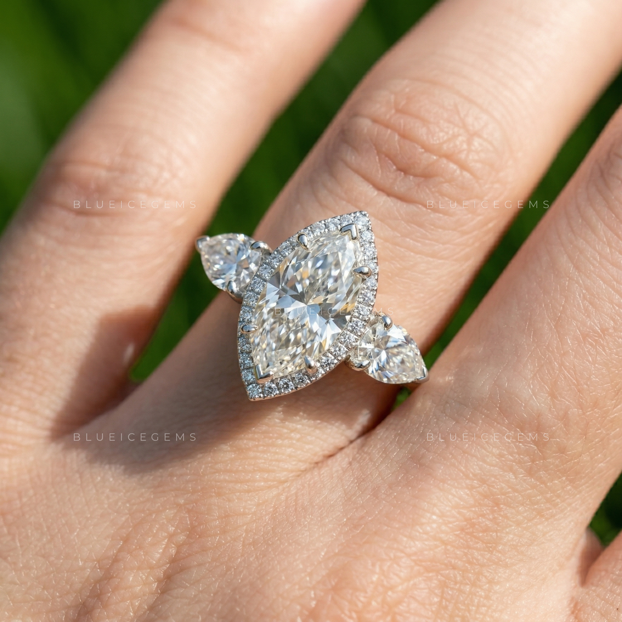 The "Regal Silhouette" Marquise & Pear Trilogy: Iconic Statement Ring