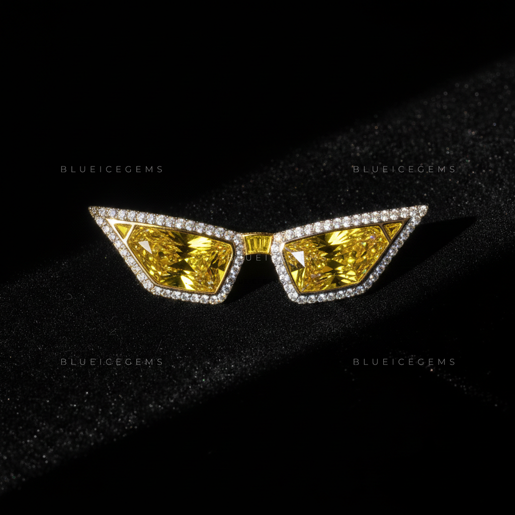 The Gilded Vision: Bespoke Sunglasses Statement Brooch