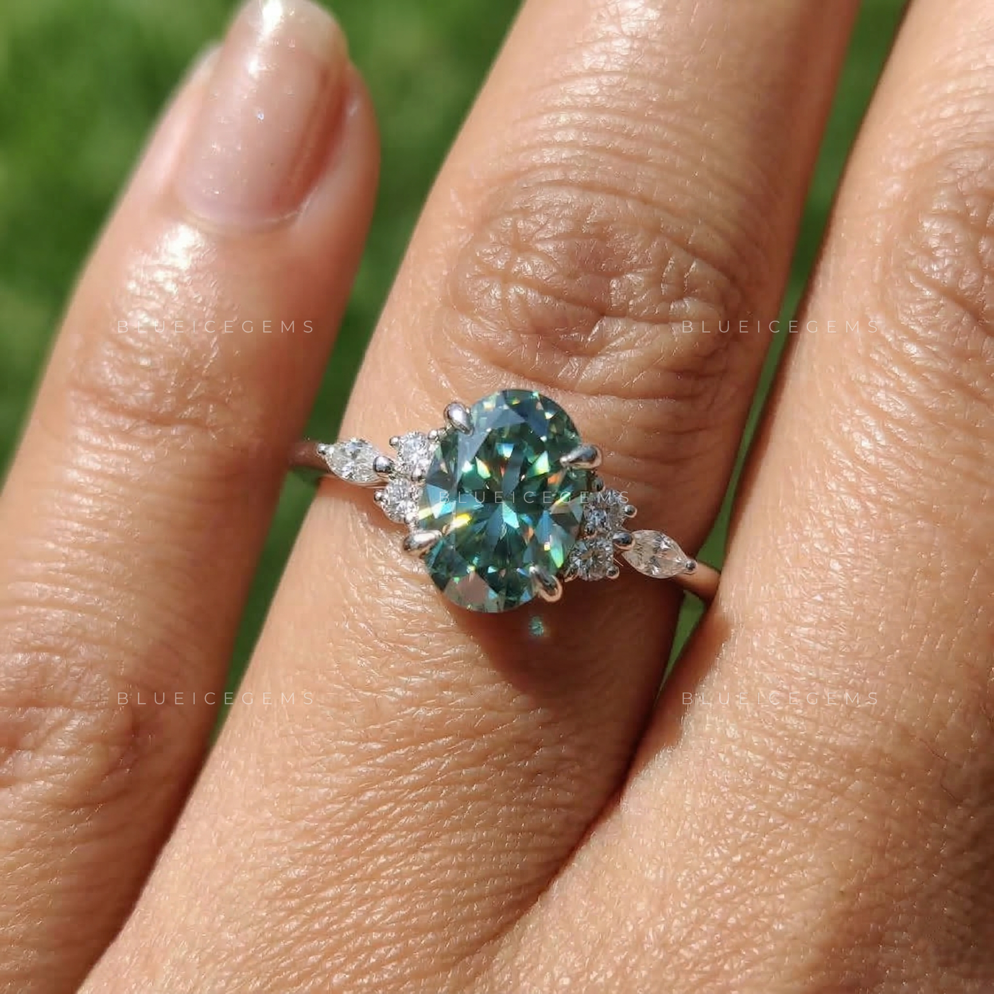 Vintage Oval Cut Engagement Ring