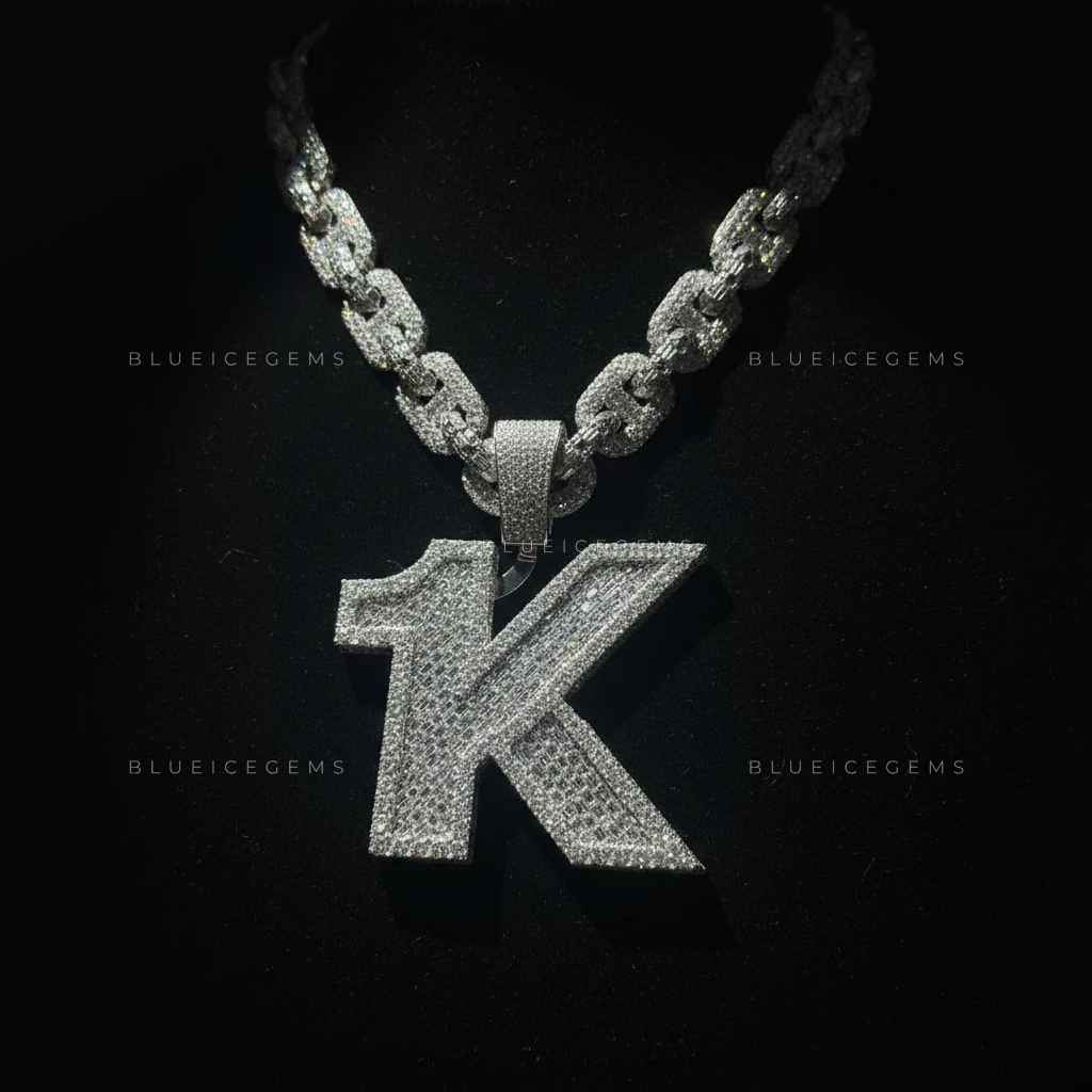 The "1K" Monolith: Baguette-Fusion Block & Gucci-Link Frost Set