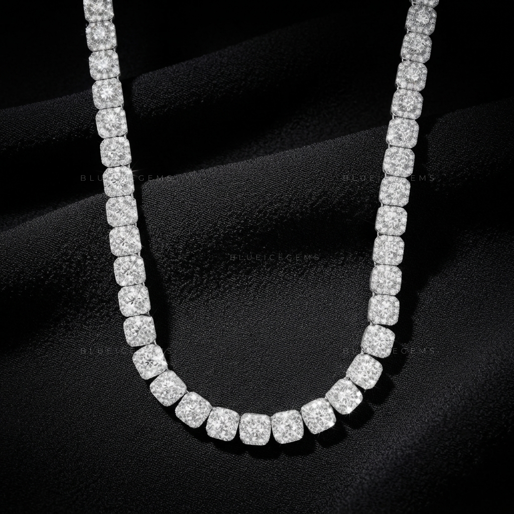 Imperial Cluster Ice Tennis Chain