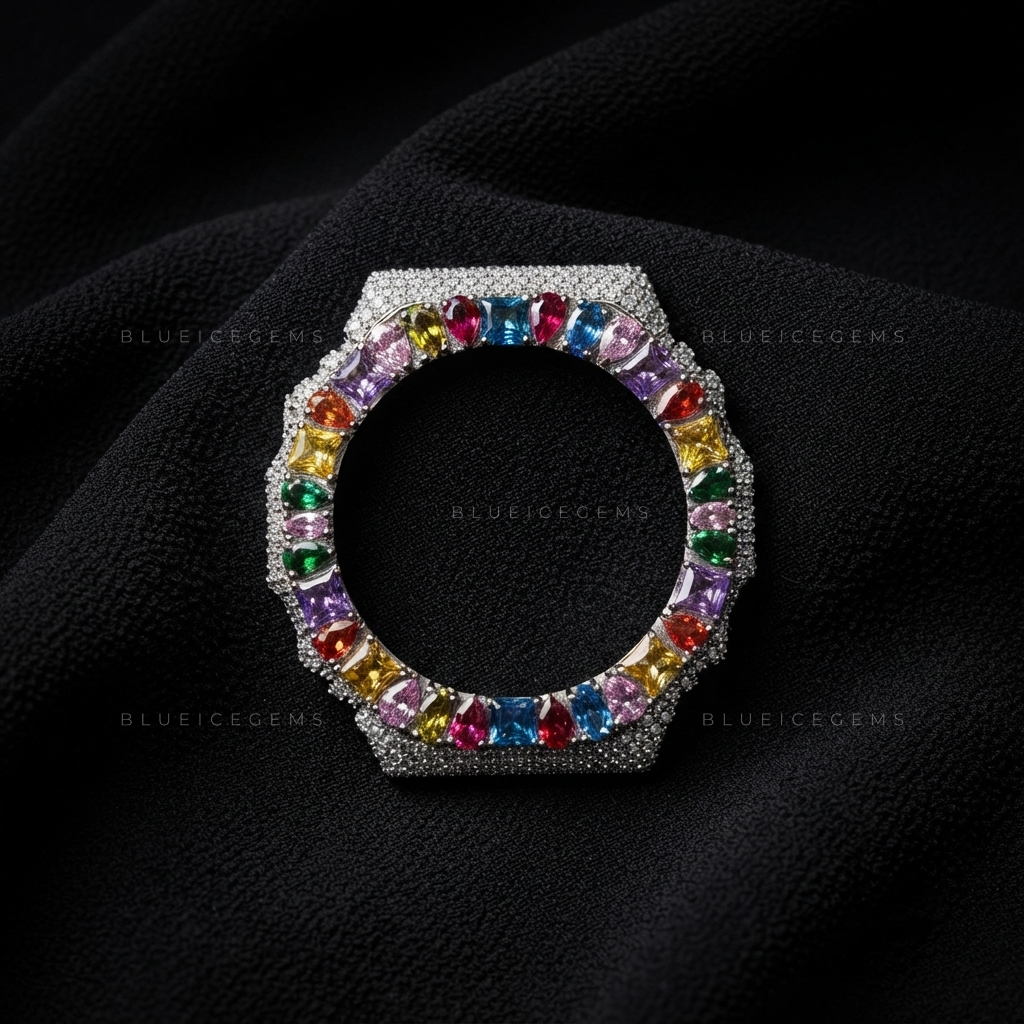 Spectrum Royale GA2100 Iced Bezel – 8.455 CT Moissanite