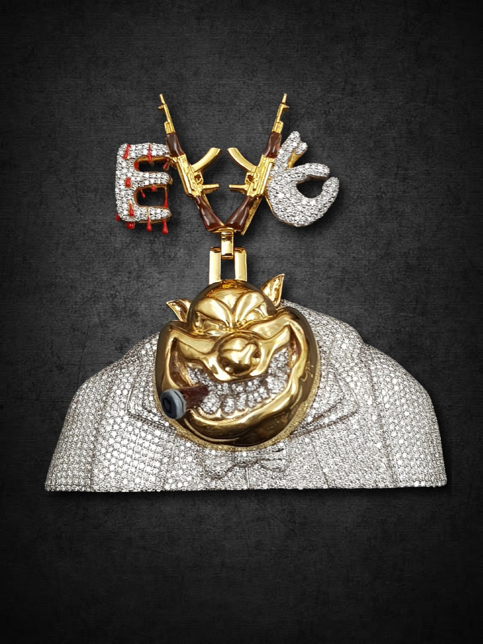 Guerilla Gold Mask Pendant