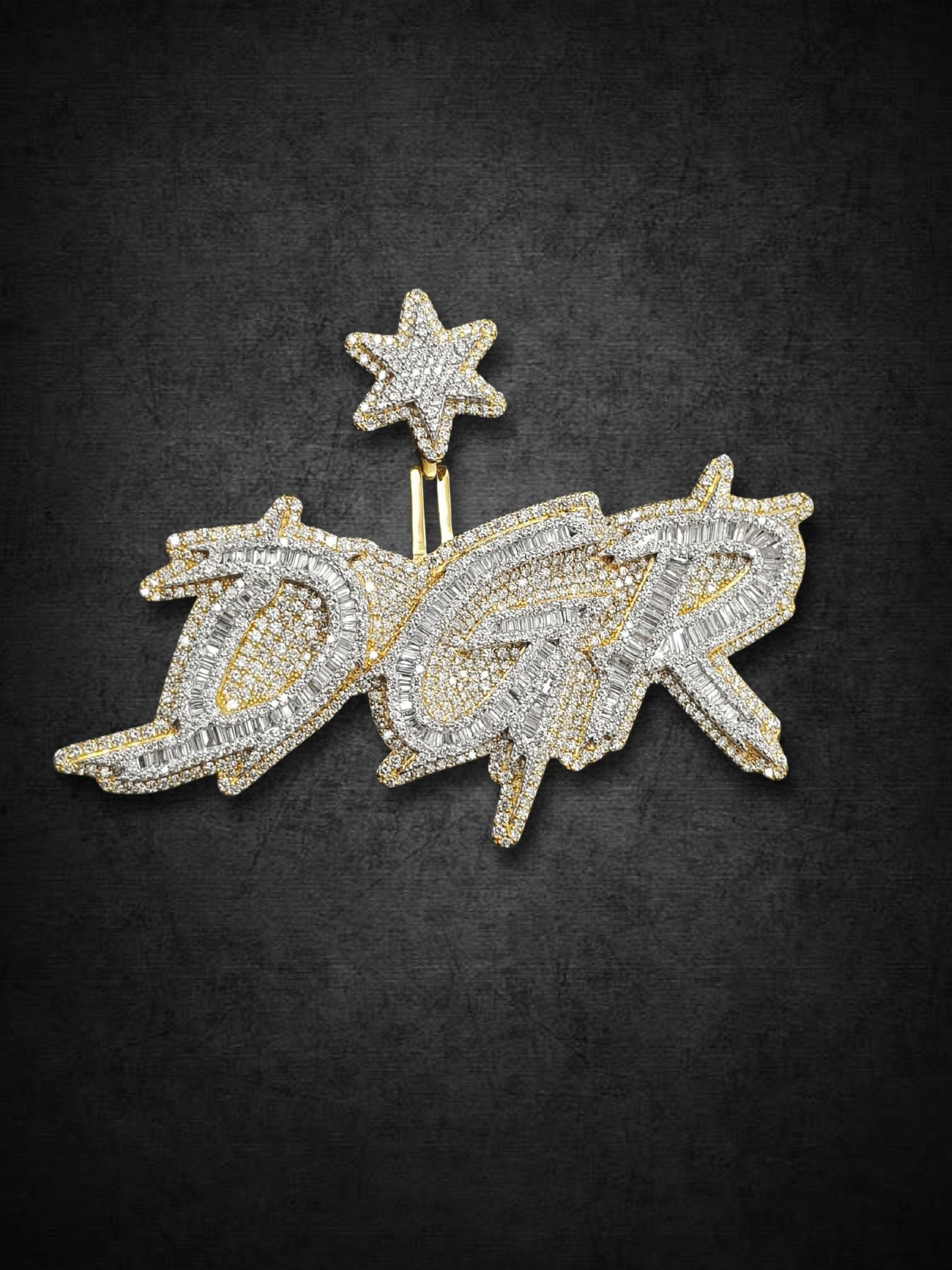 Double Gold Rush Piece Pendant