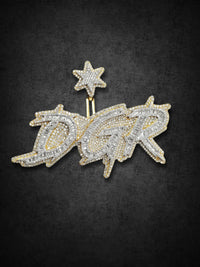 Double Gold Rush Piece Pendant