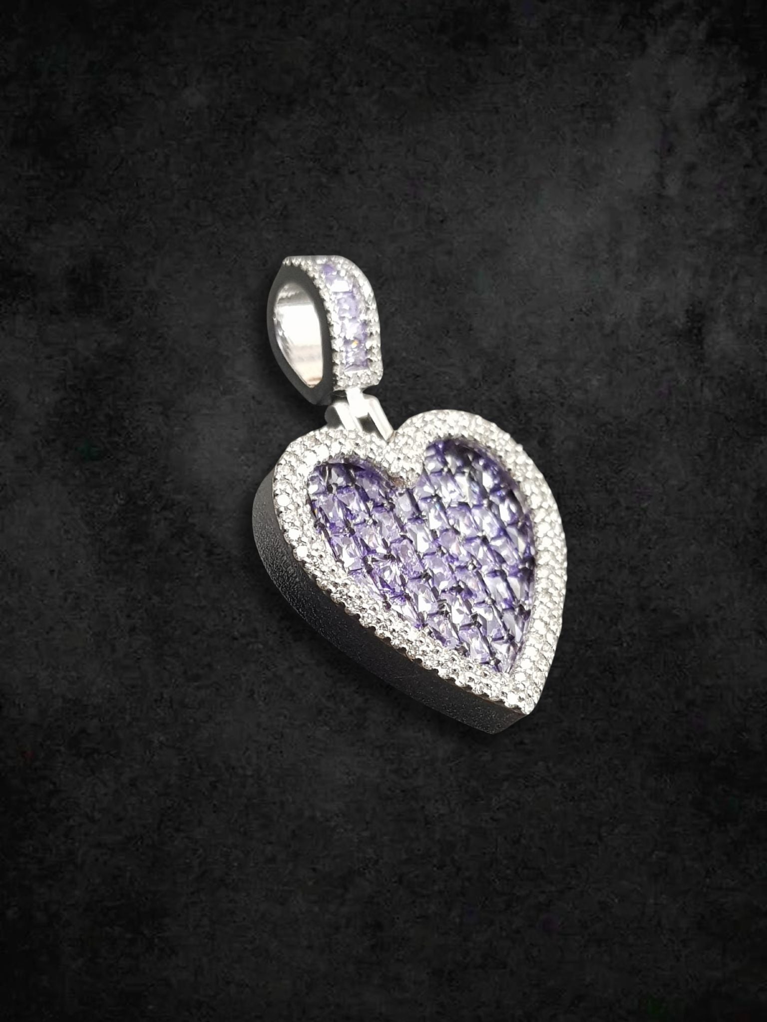 Royal Amethyst Heart Pendant