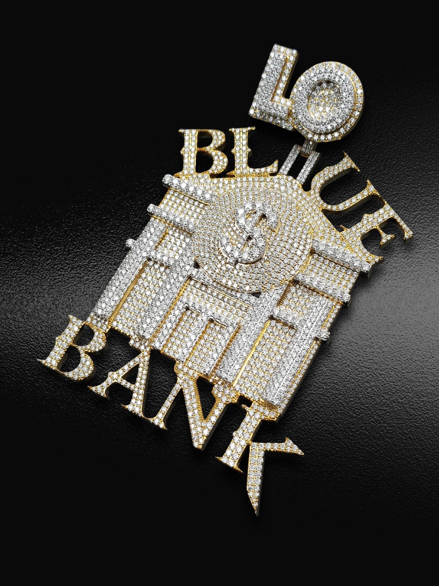 “Blue Bank Statement” Pendant