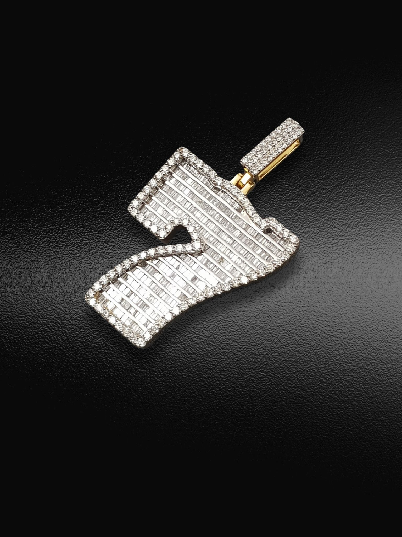 Lucky 7 Baguette Pendant