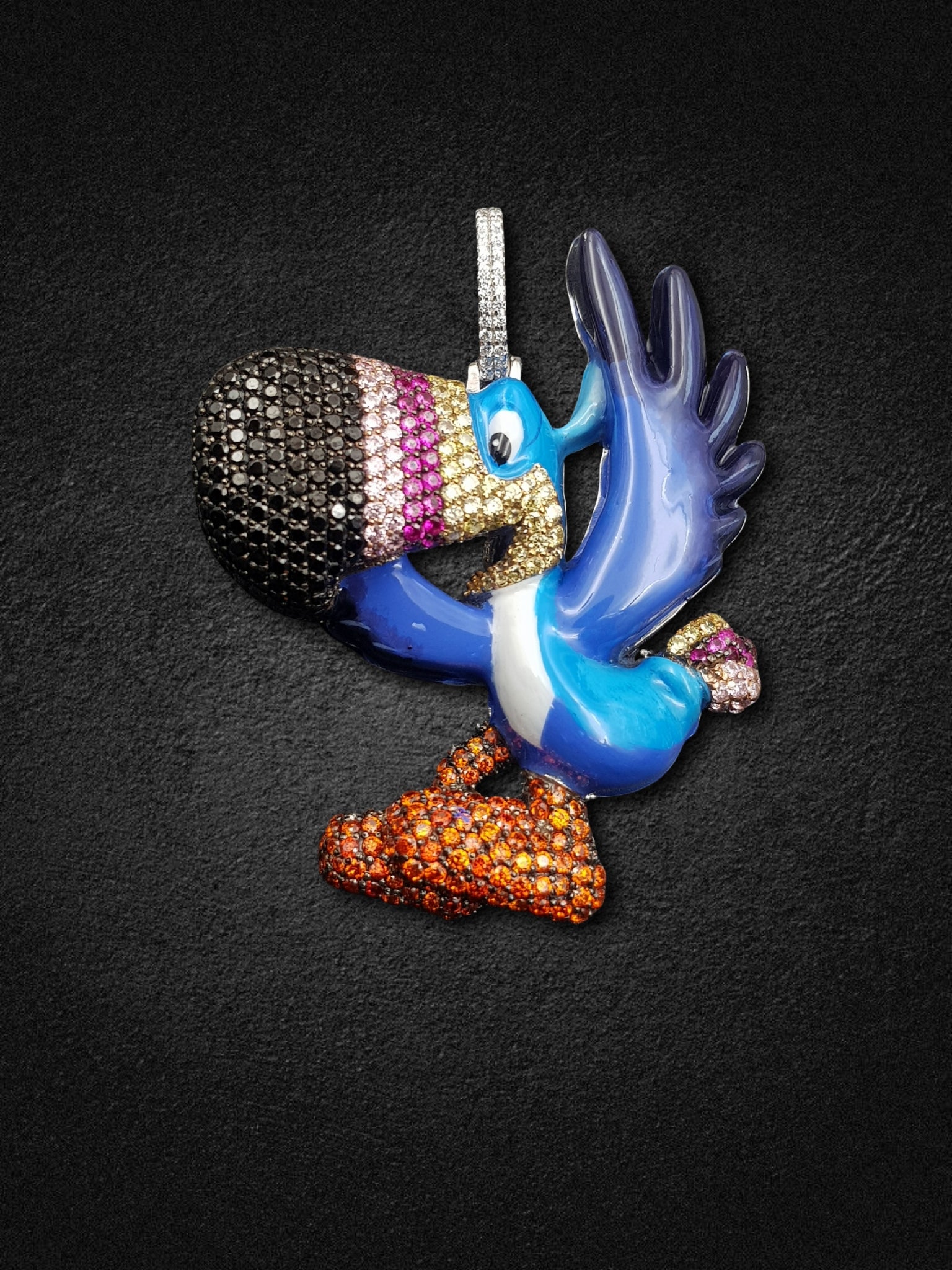 Tropical Flex Parrot Pendant