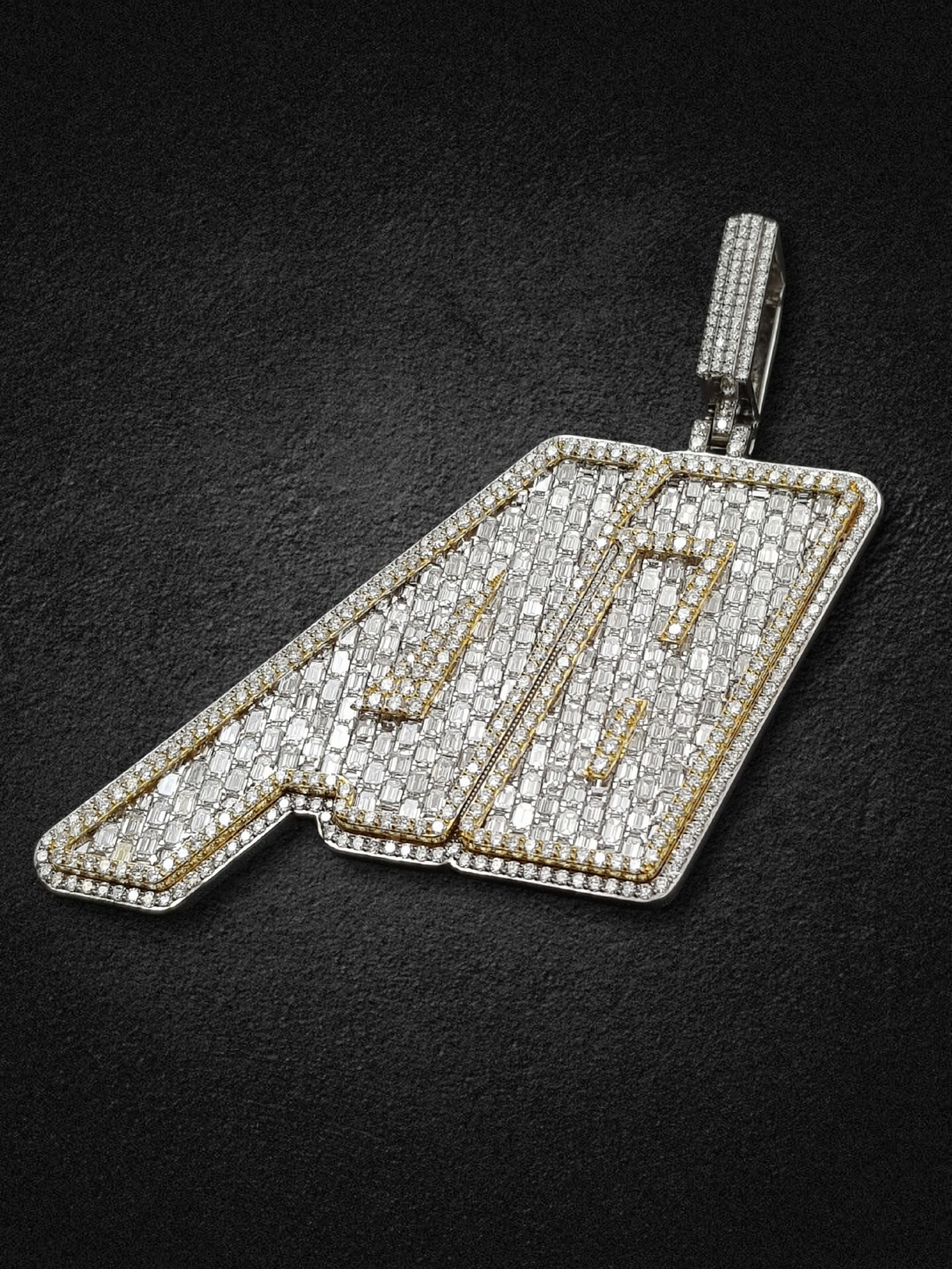 A1 Baguette Statement Pendant