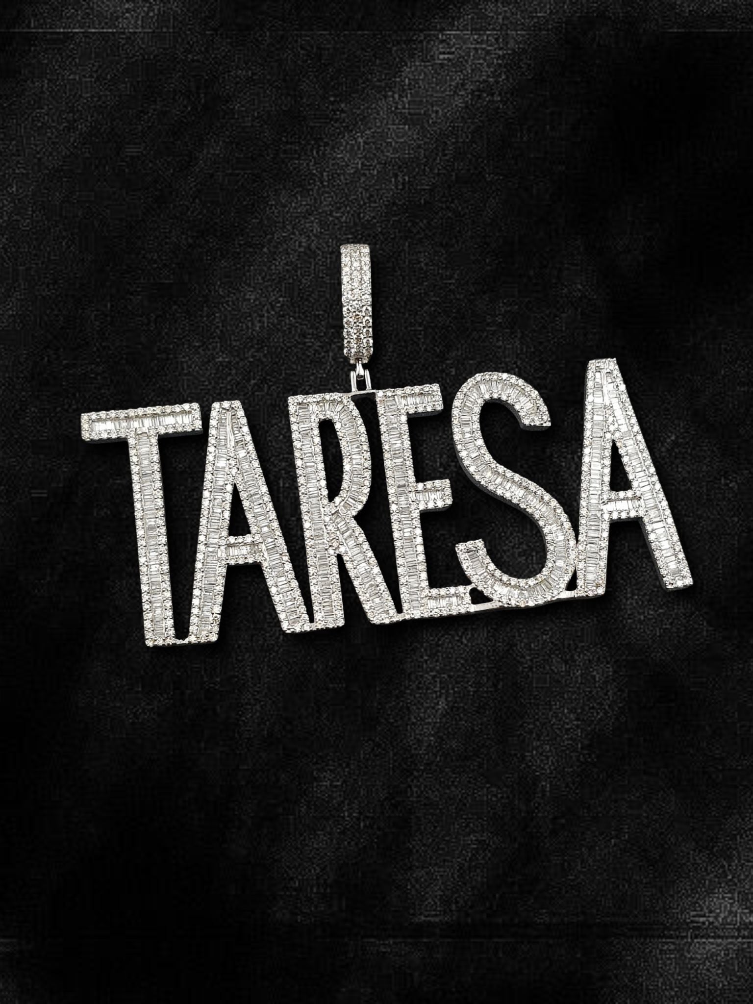 Custom “TARESA” Diamond Pendant