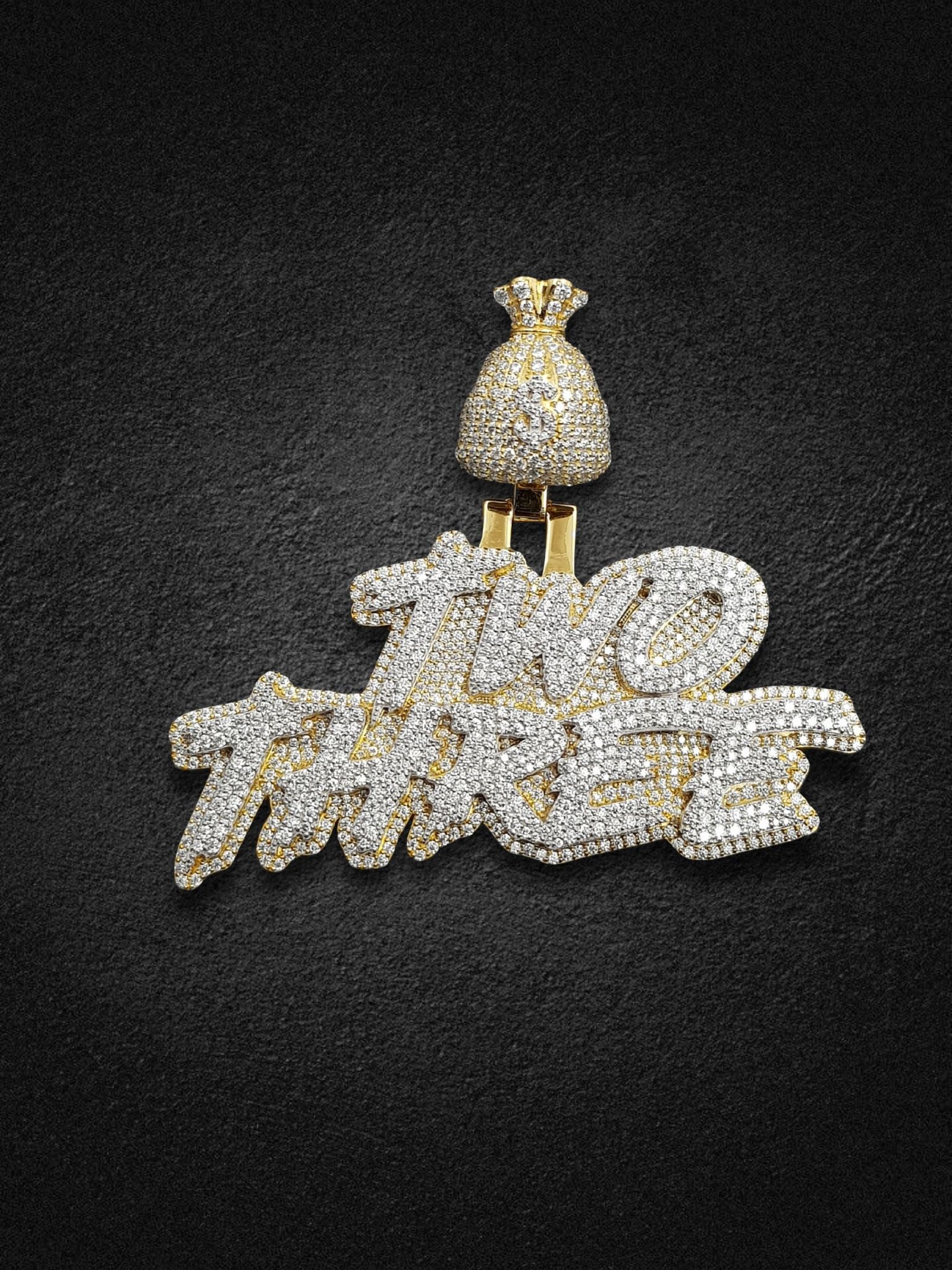 Two Three Drip Piece Pendant